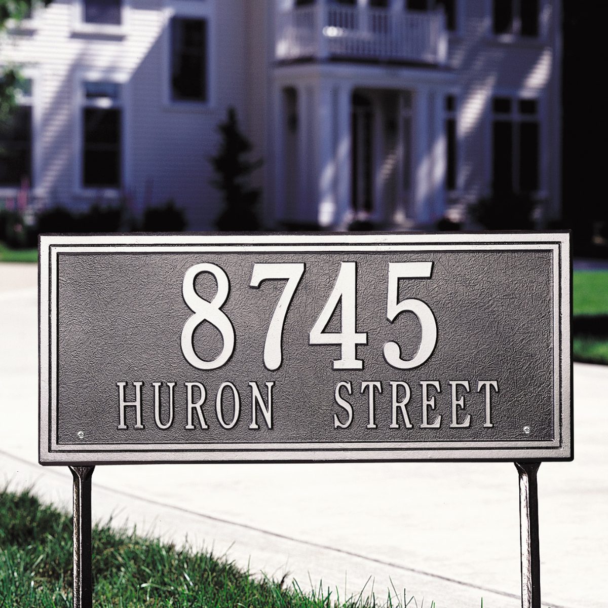 Alternative view of Double-Line Estate Plaque