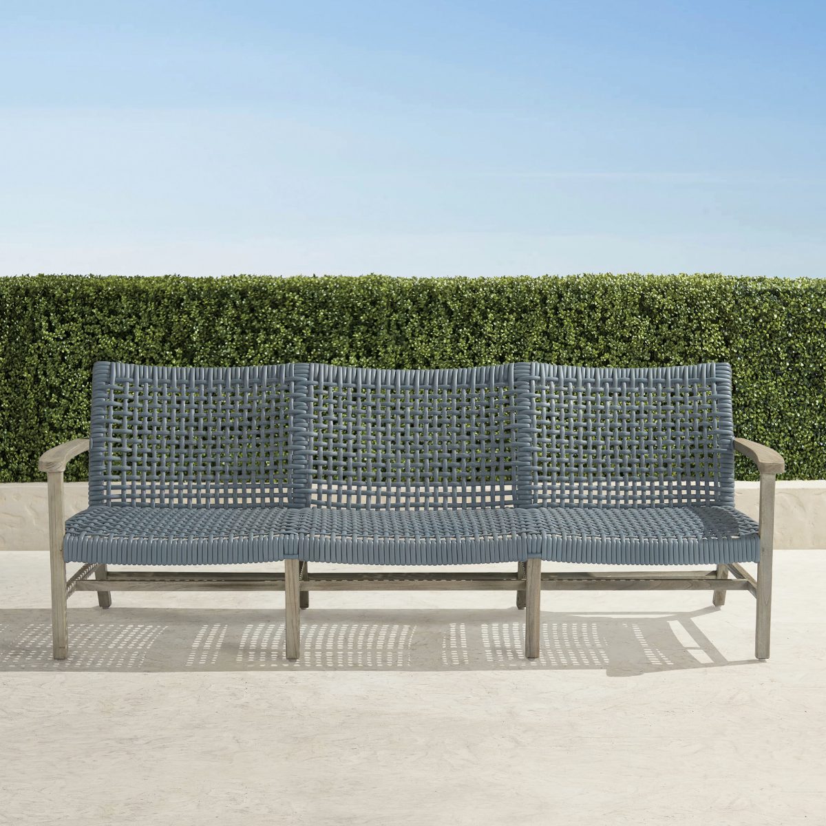 Isola Sofa in Natural Teak & Driftwood Wicker