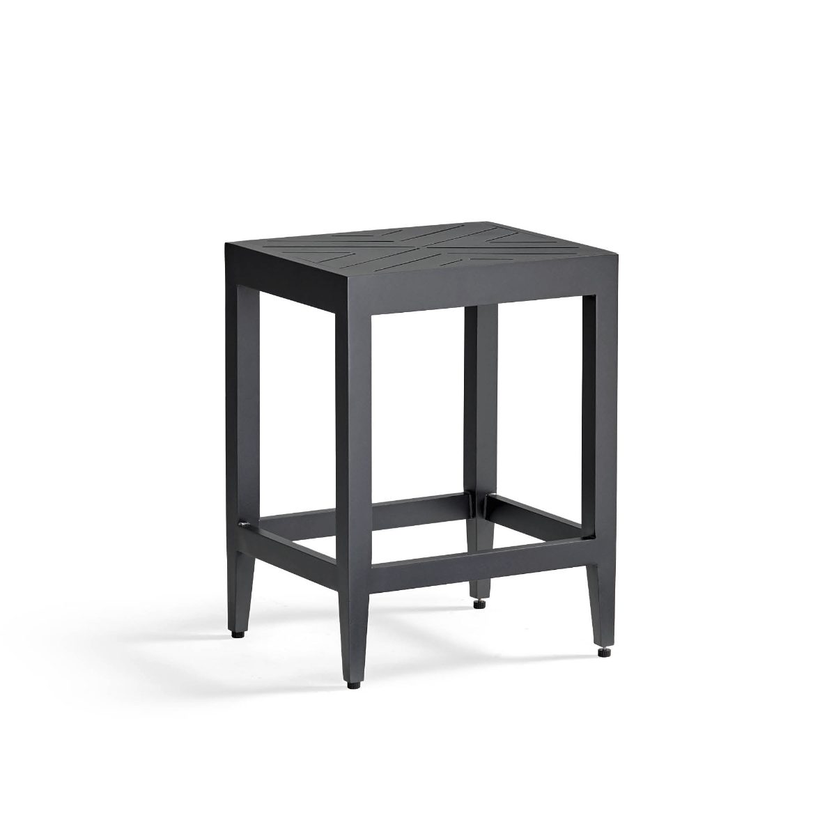 Westport Counter Stool in Jet Black Aluminum - Image 3