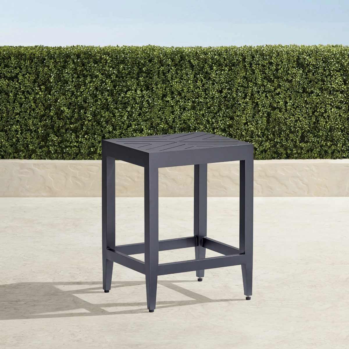 Westport Counter Stool in Jet Black Aluminum
