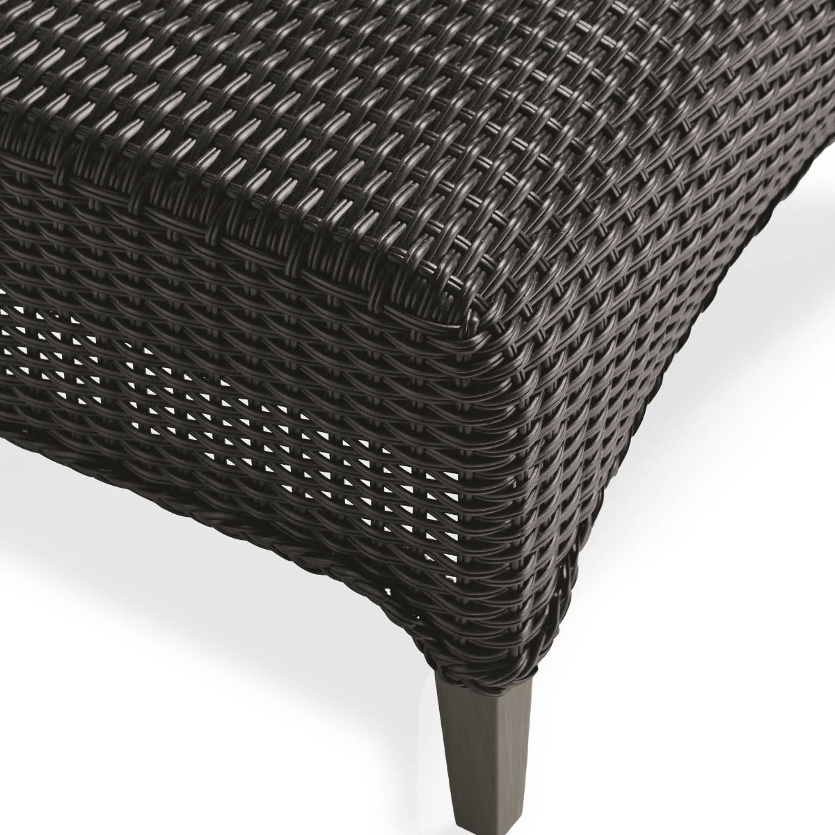 Beckham Ottoman in Dark Sienna Wicker - Image 3