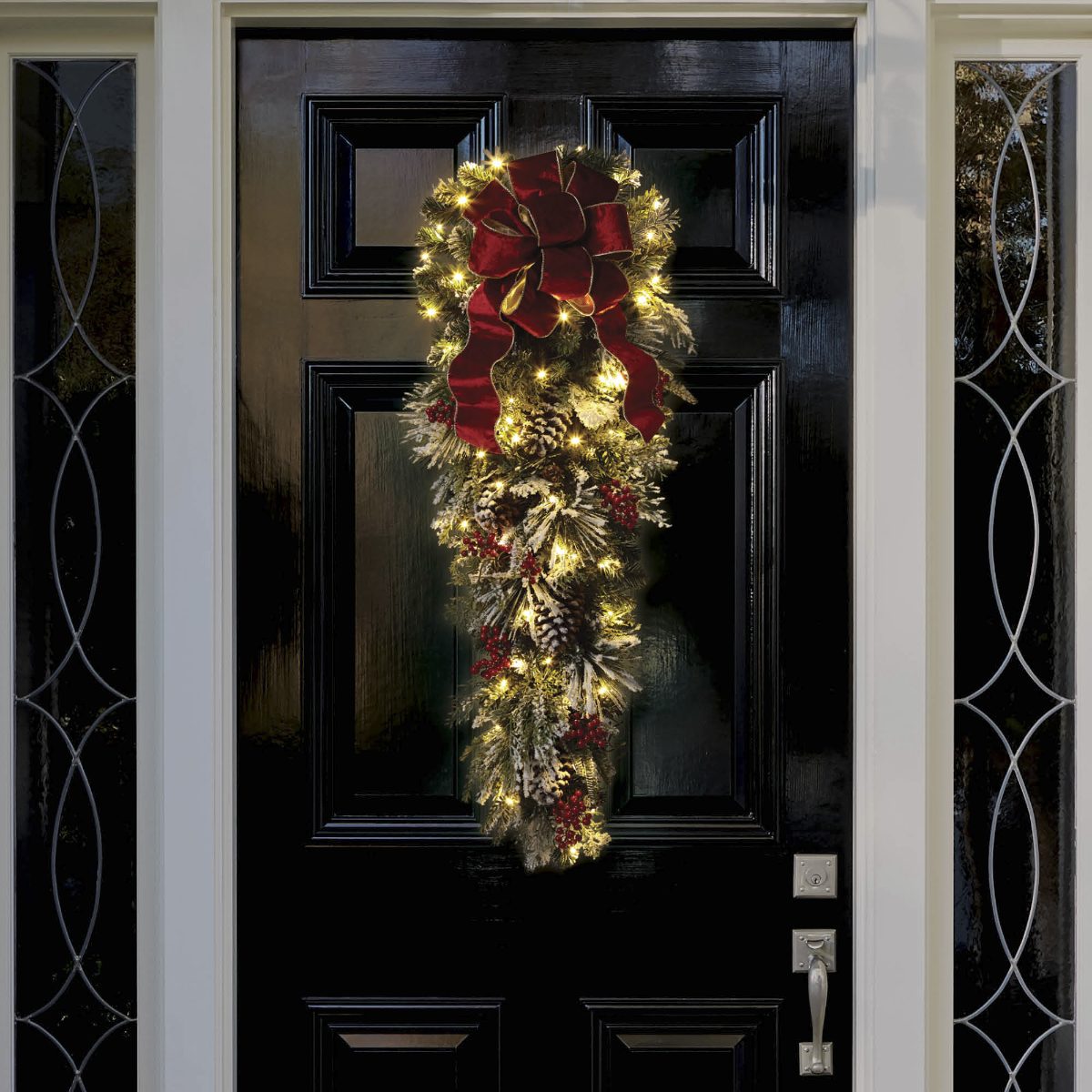 Christmas Cheer Flocked Swag - Image 2