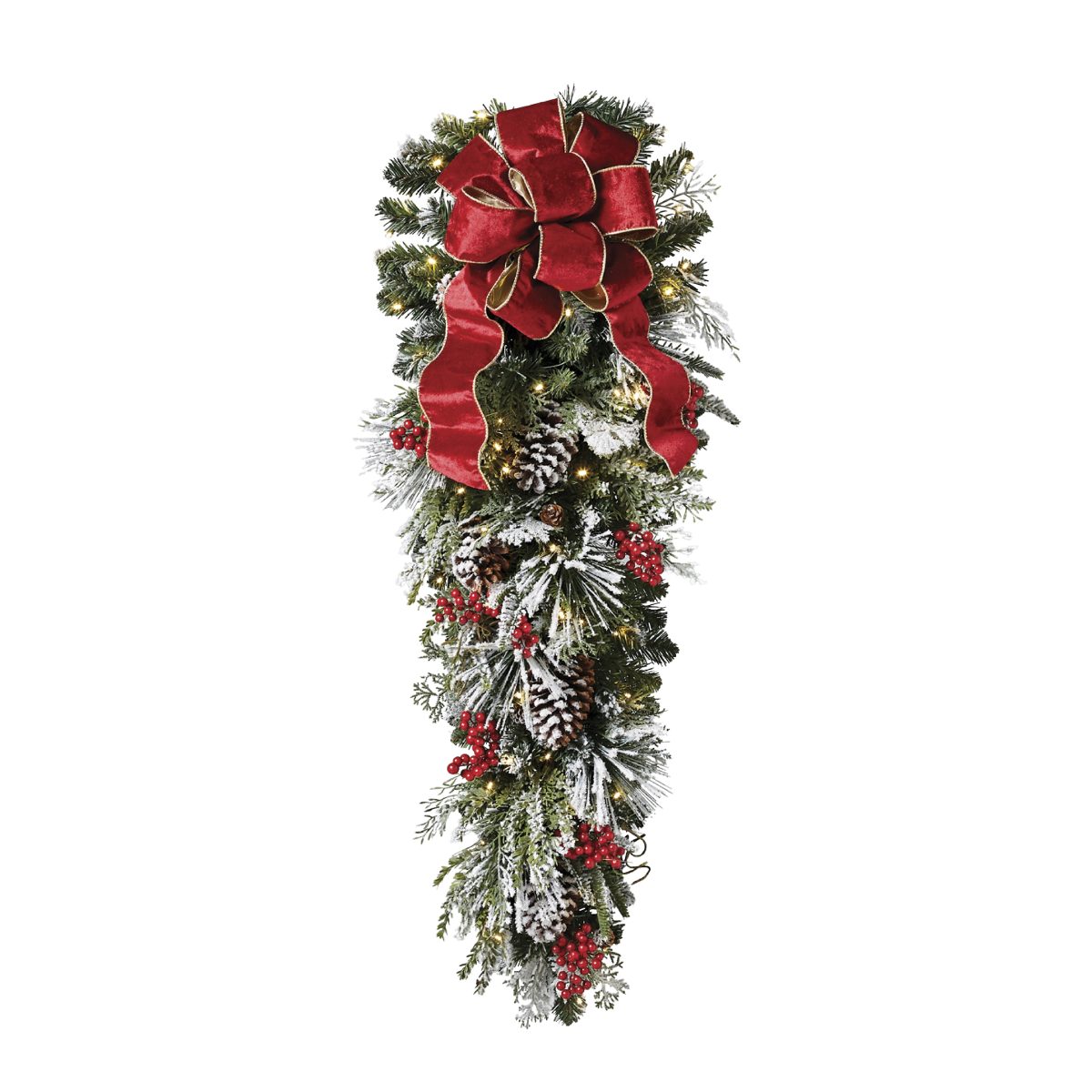 Christmas Cheer Flocked Swag - Image 5