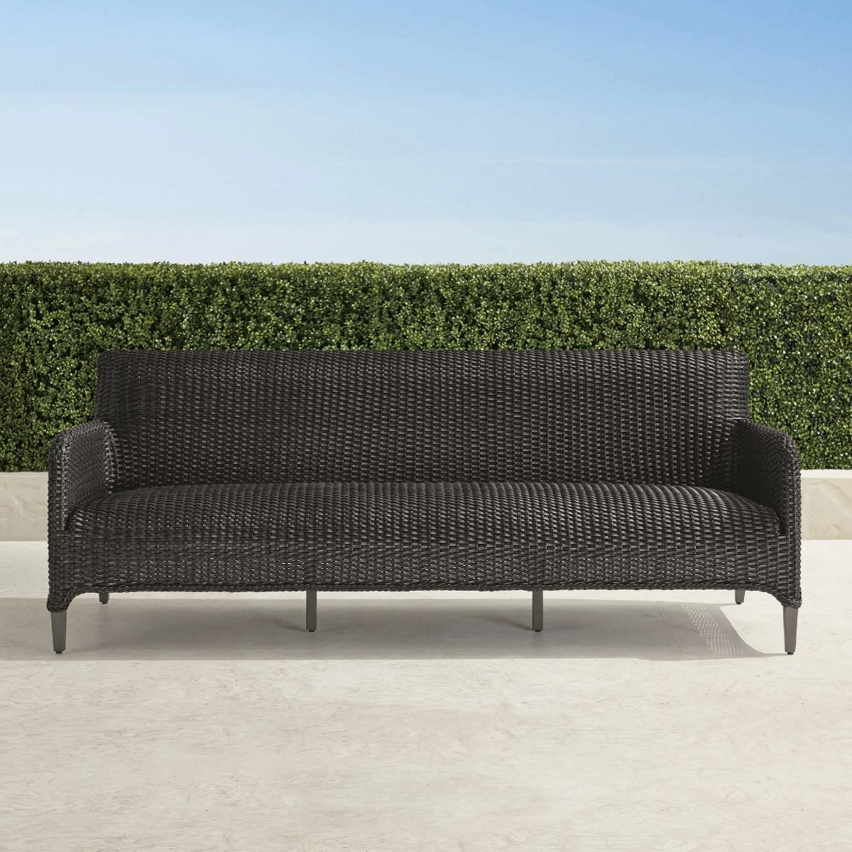 Beckham Sofa in Dark Sienna Wicker