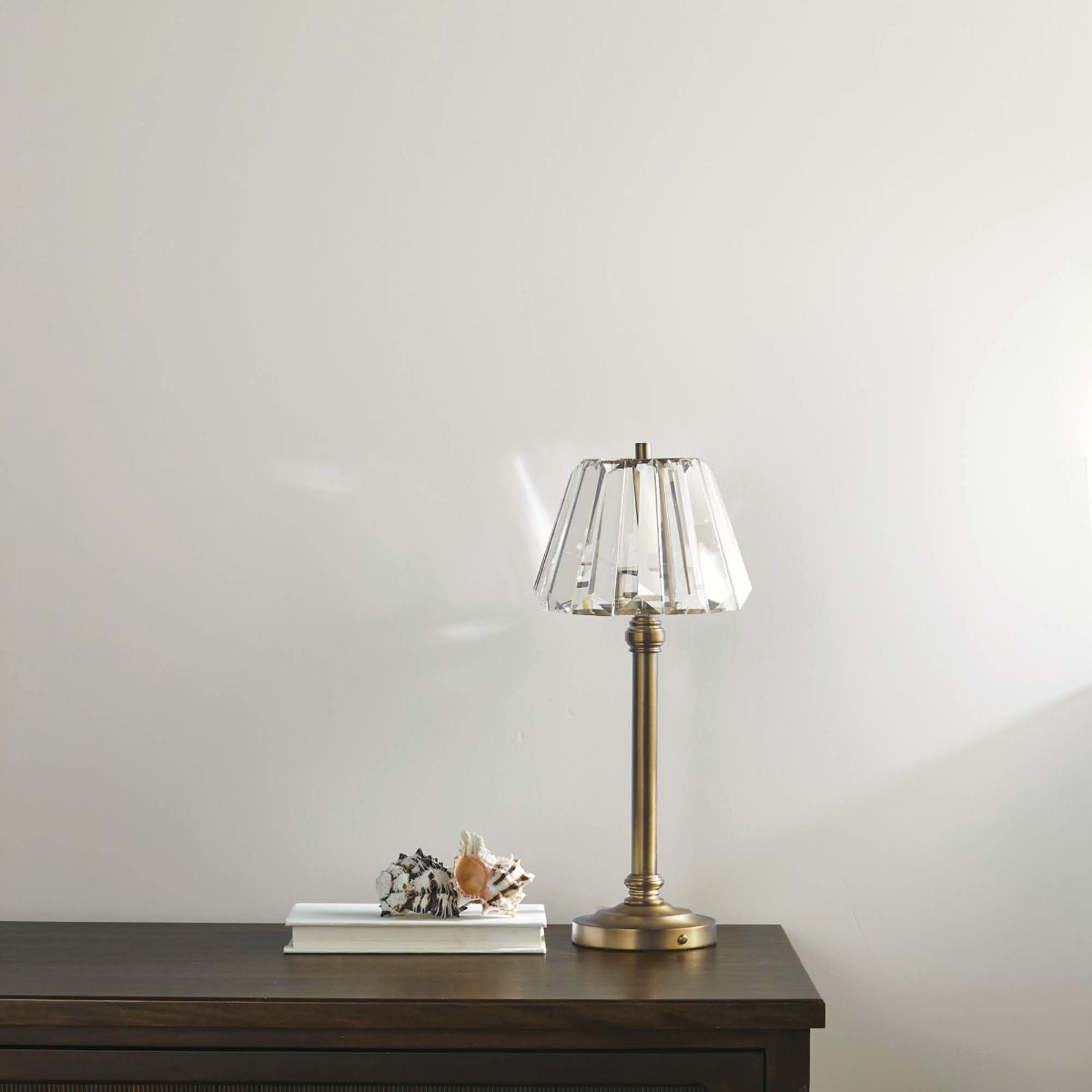 Alternative view of Jacqueline Crystal Rechargeable Table Lamp