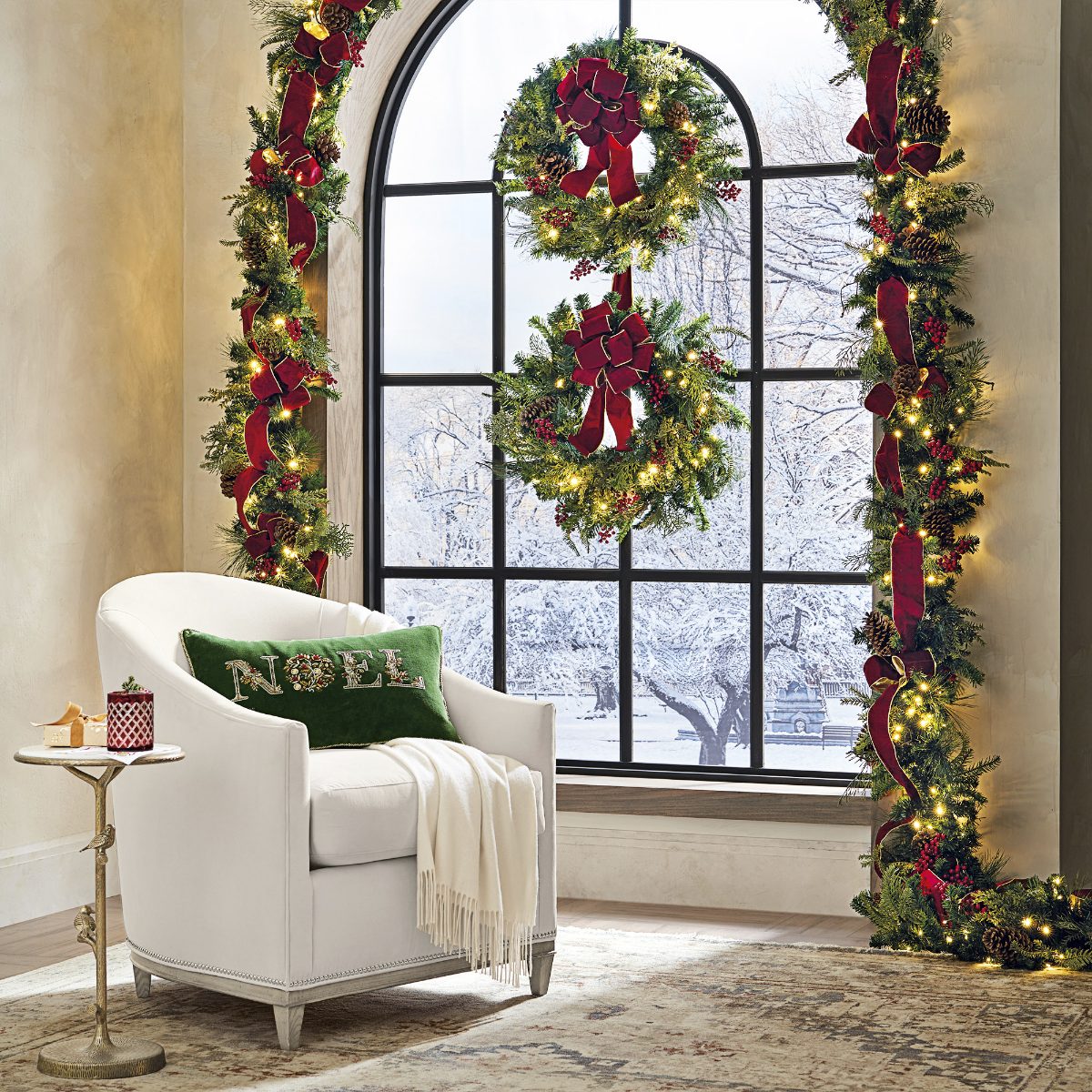 Christmas Cheer Greenery Front Door Bundle - Image 5