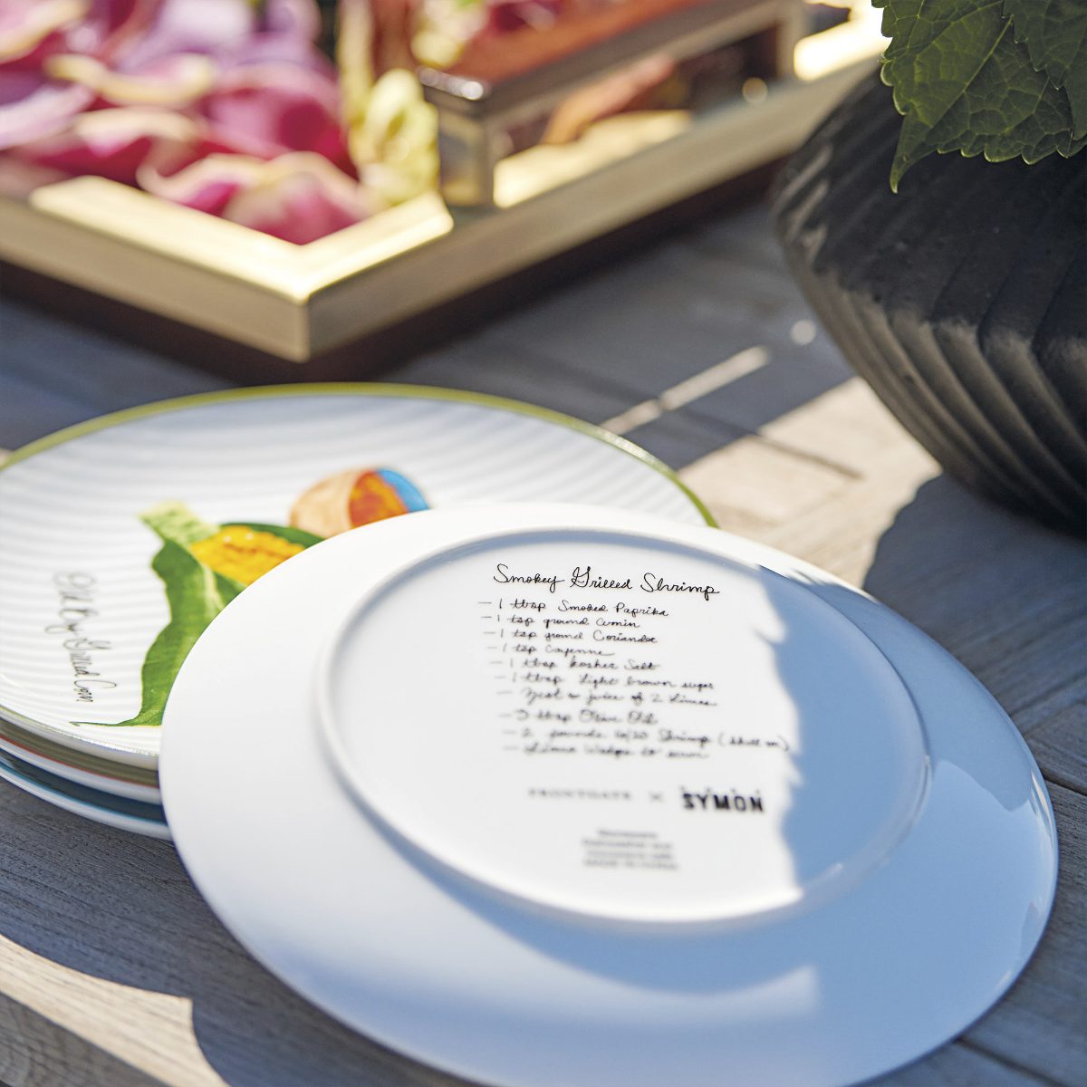 Chef Symon Novelty Recipe Plates, Set of Four - Image 6