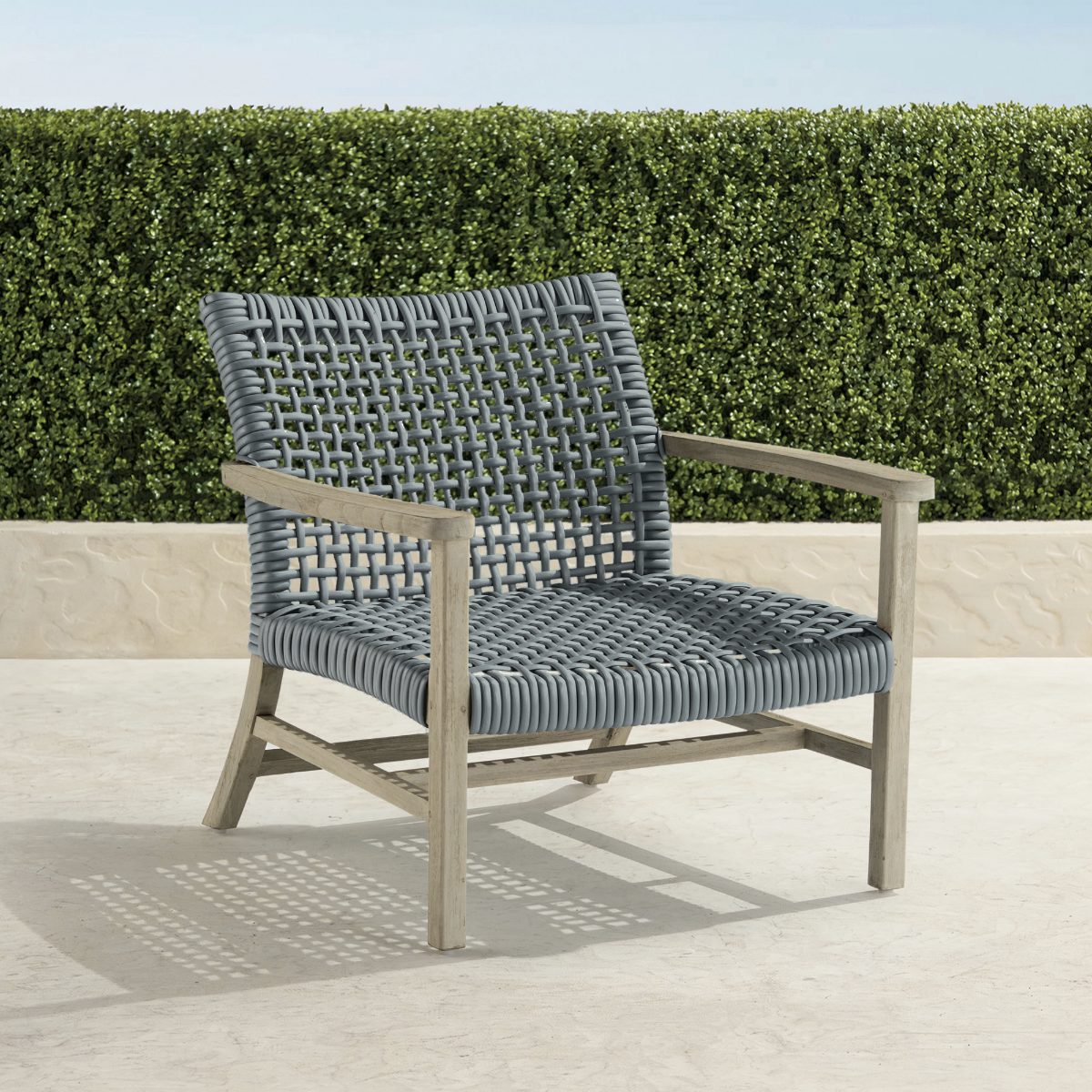 Isola Lounge Chair in Natural Teak & Driftwood Wicker
