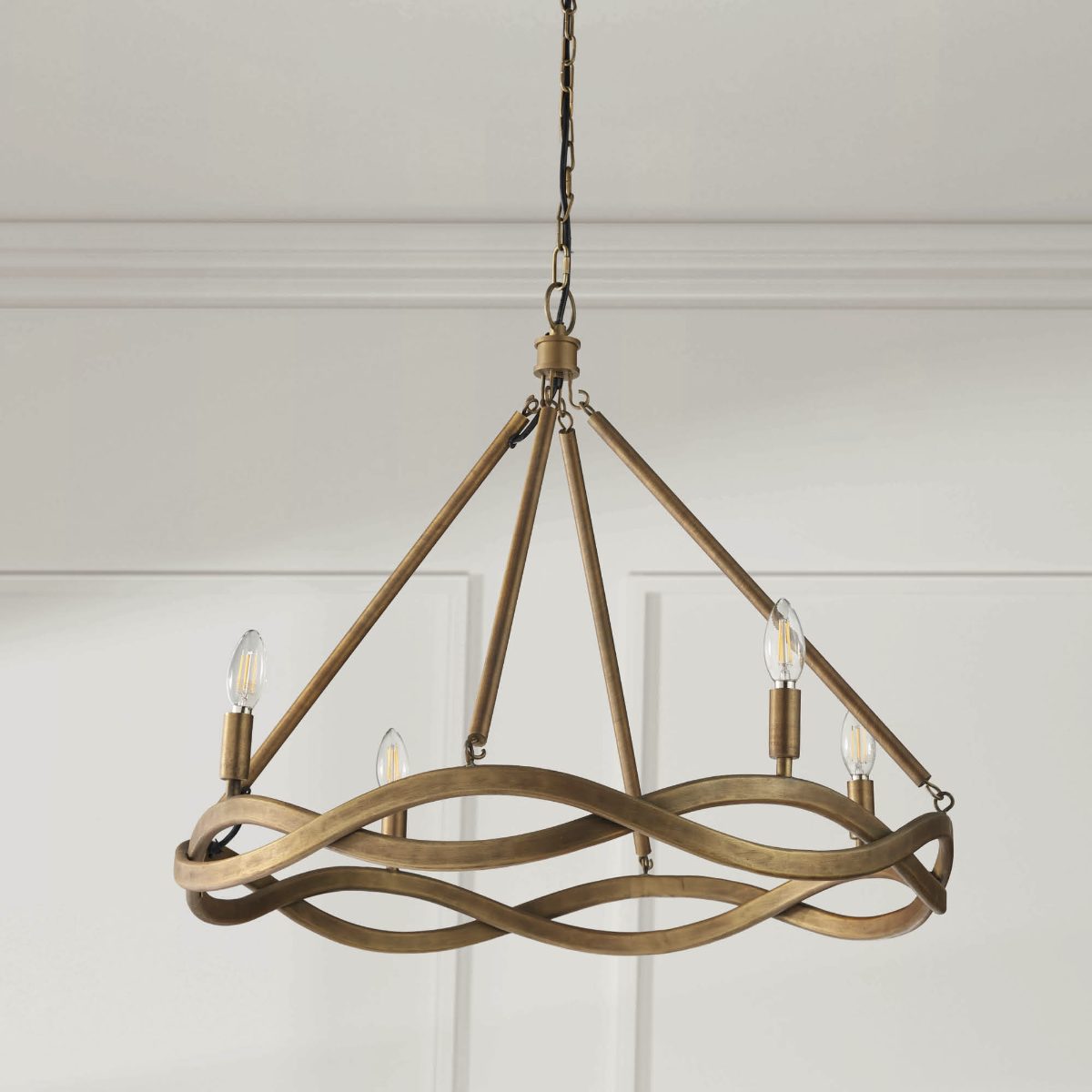 Alternative view of Jillian Four-Light Chandelier