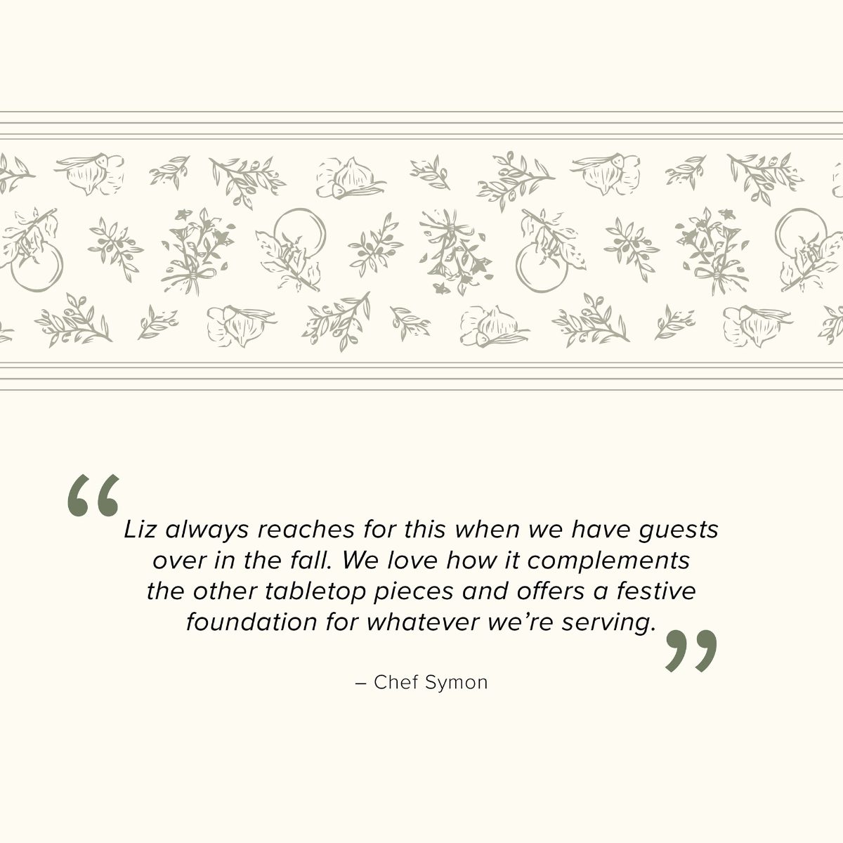 Chef Symon Table Runner - Image 4