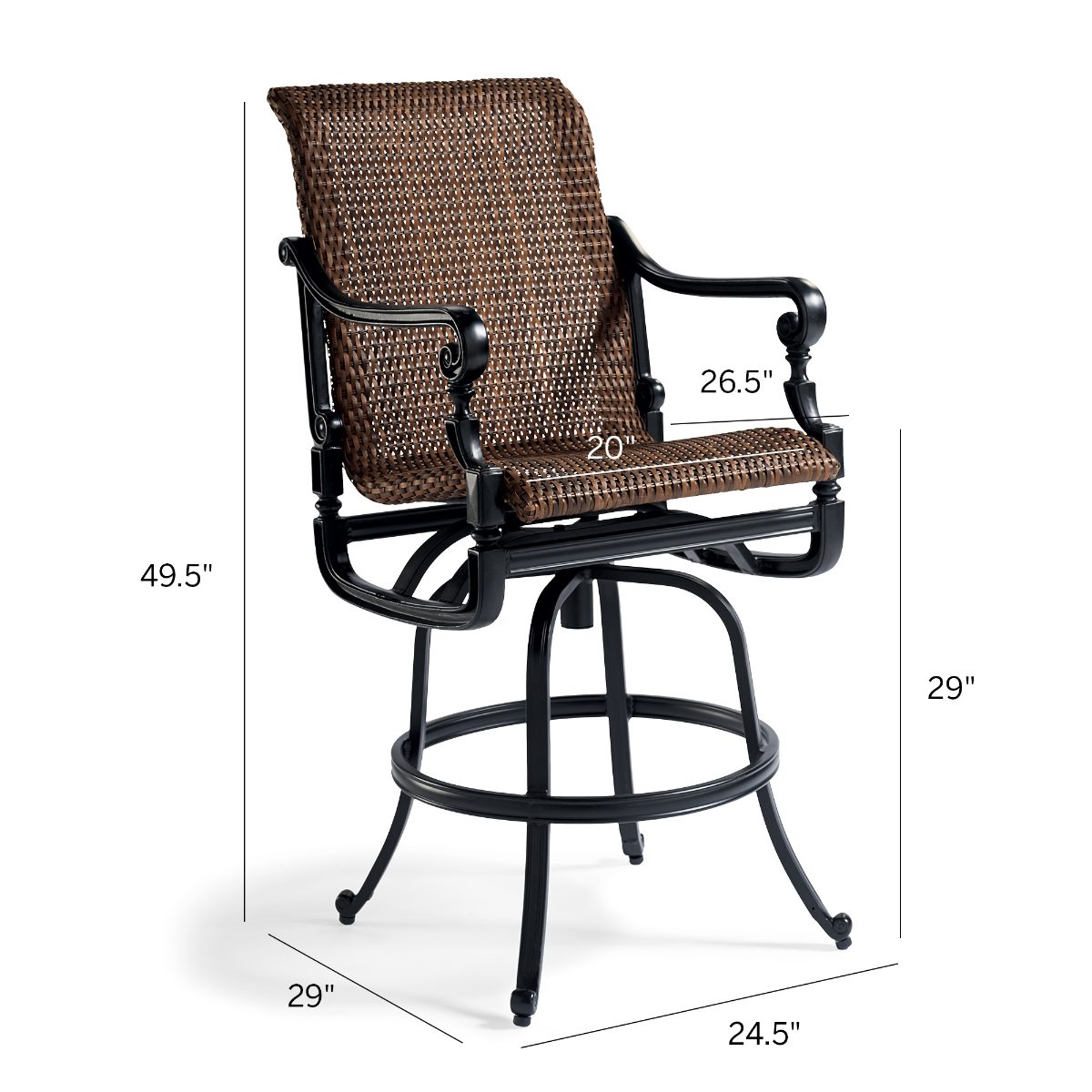 Carlisle Woven Bar Stools, Set of Two - Image 4