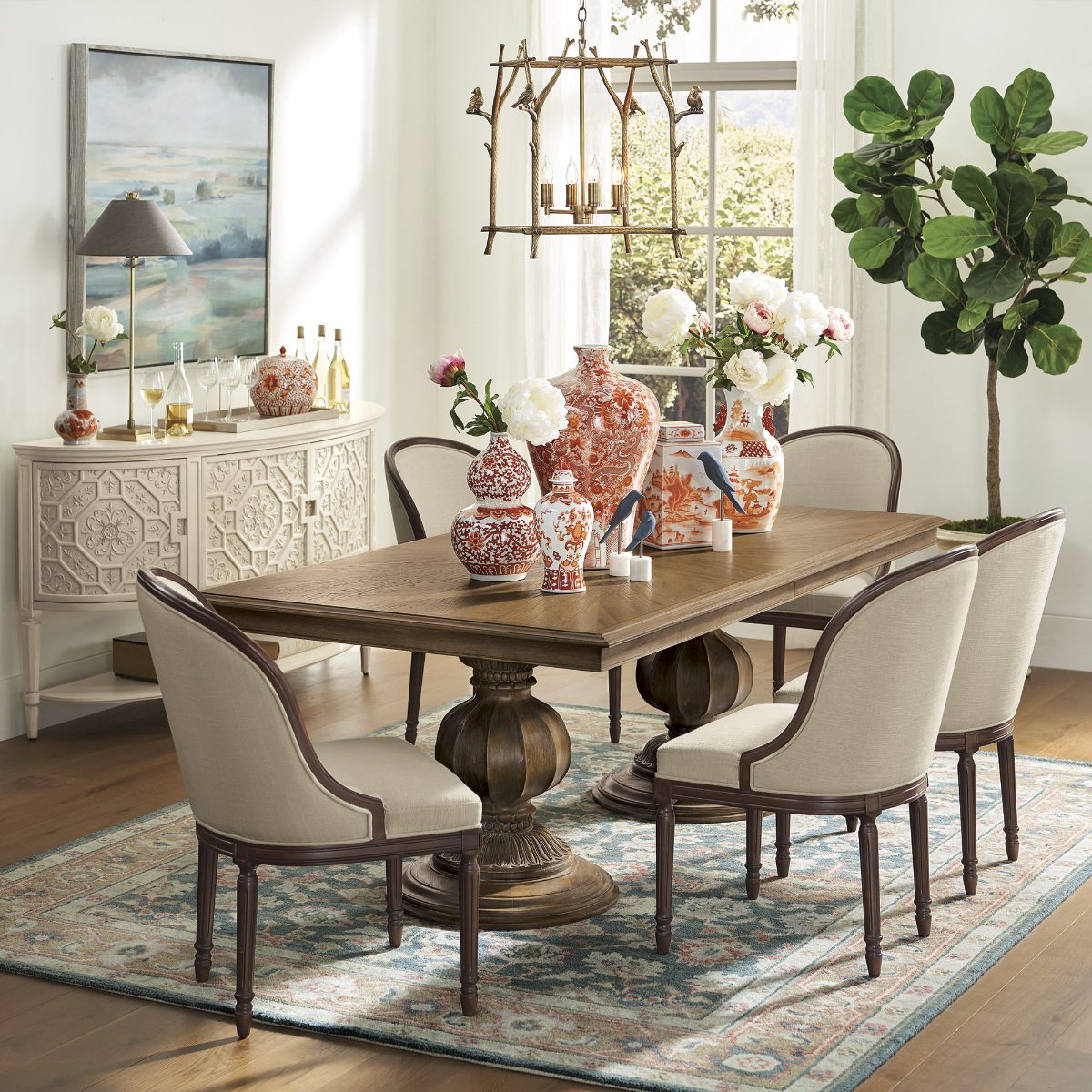 Dolcetto 9-pc. Rectangular Extendable Dining Set (86"–122")