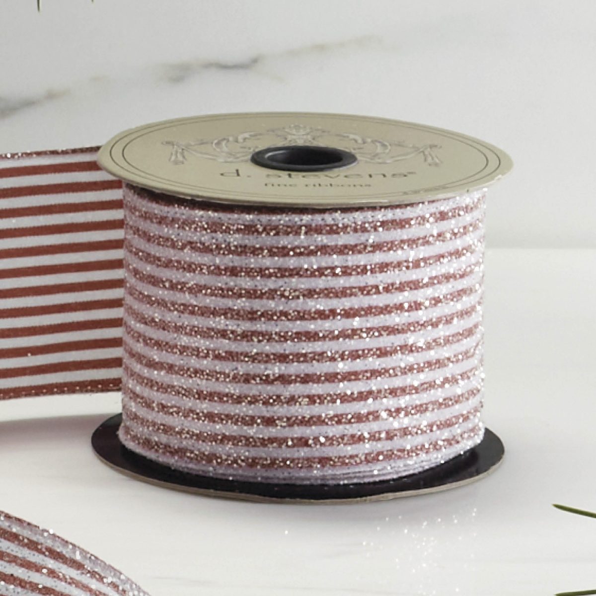 Alternative view of Satin Sugared Candy Stripe Ribbon