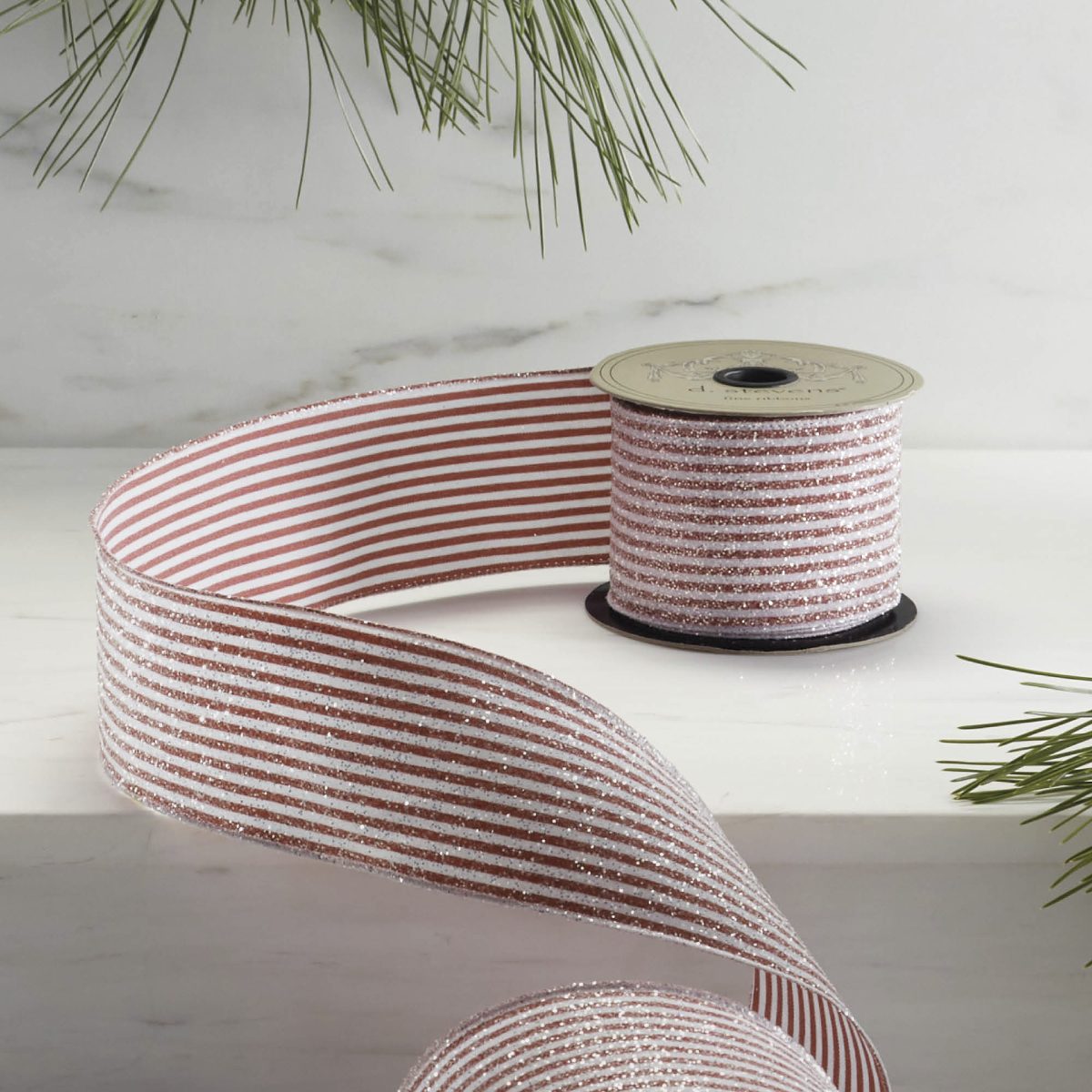Satin Sugared Candy Stripe Ribbon
