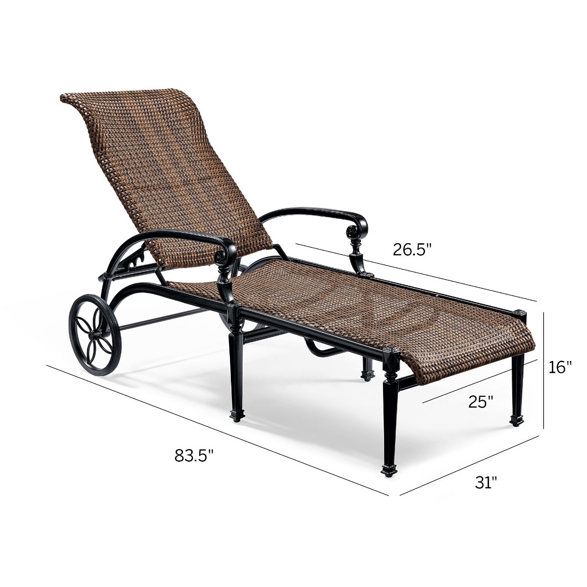Carlisle Woven Chaise Lounge - Image 3
