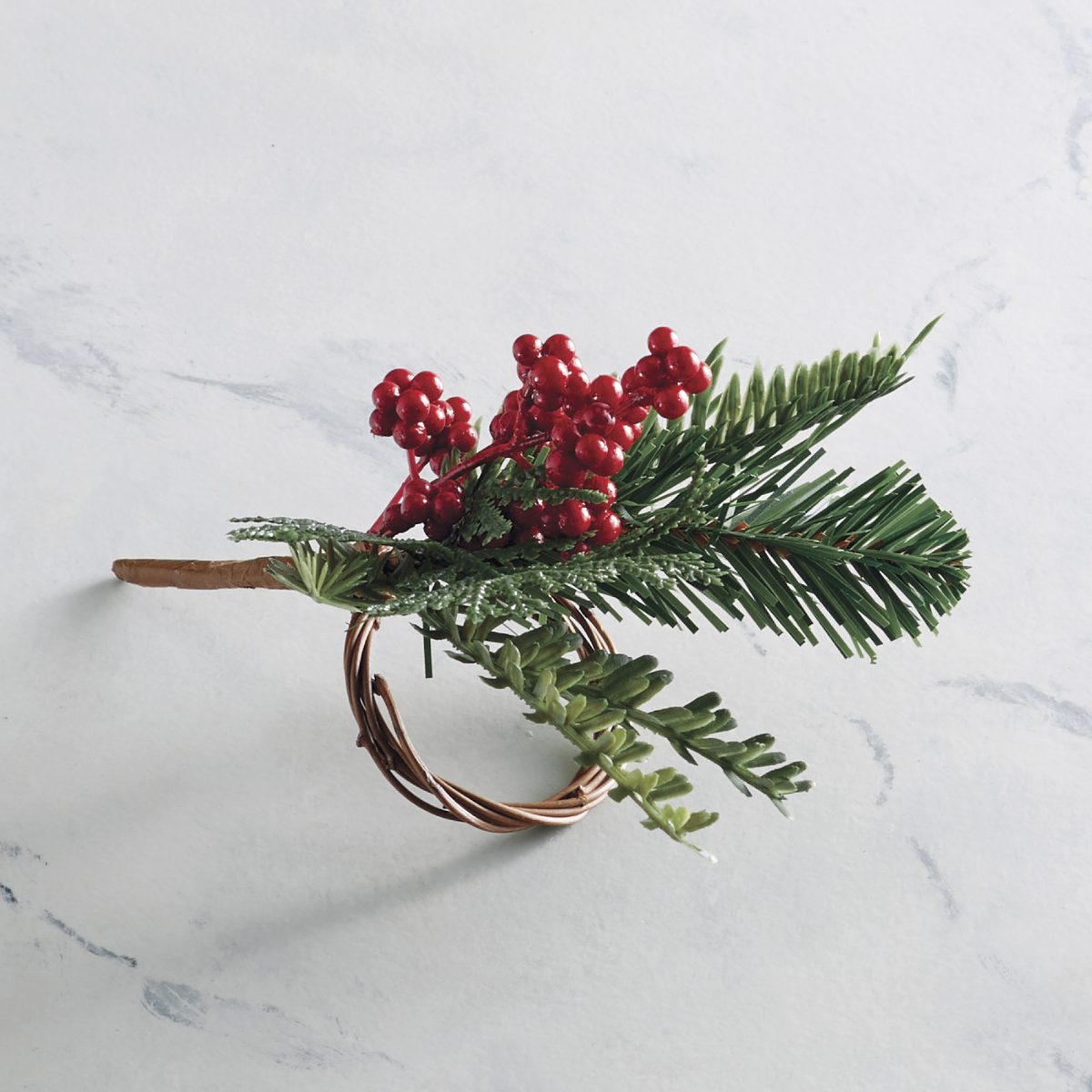 Christmas Cheer Napkin Rings, Set of Four - Image 2