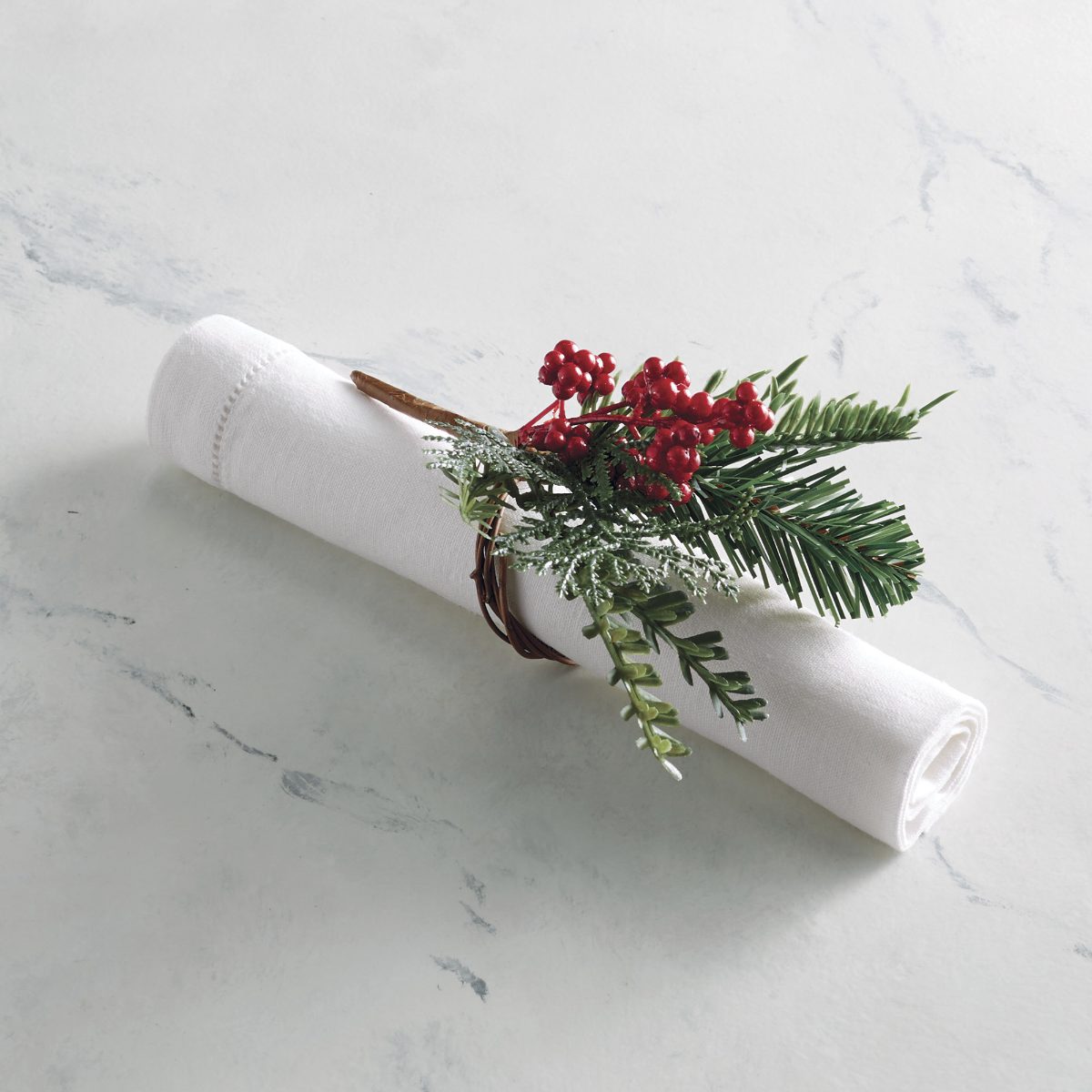 Christmas Cheer Napkin Rings, Set of Four