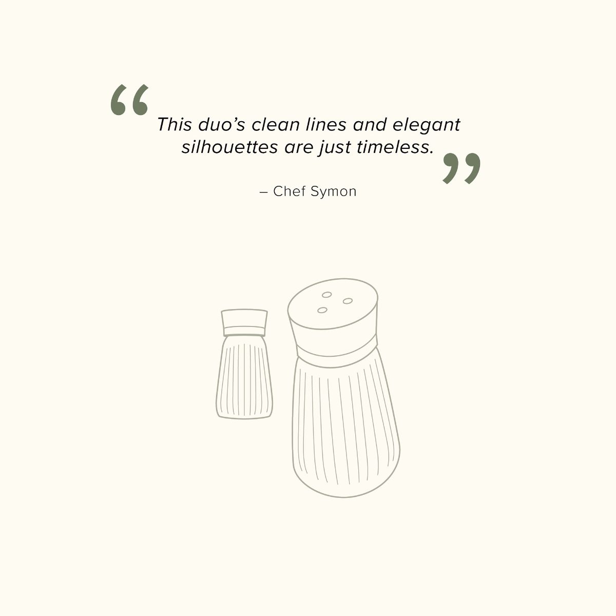Chef Symon Salt & Pepper Shaker Set - Image 3