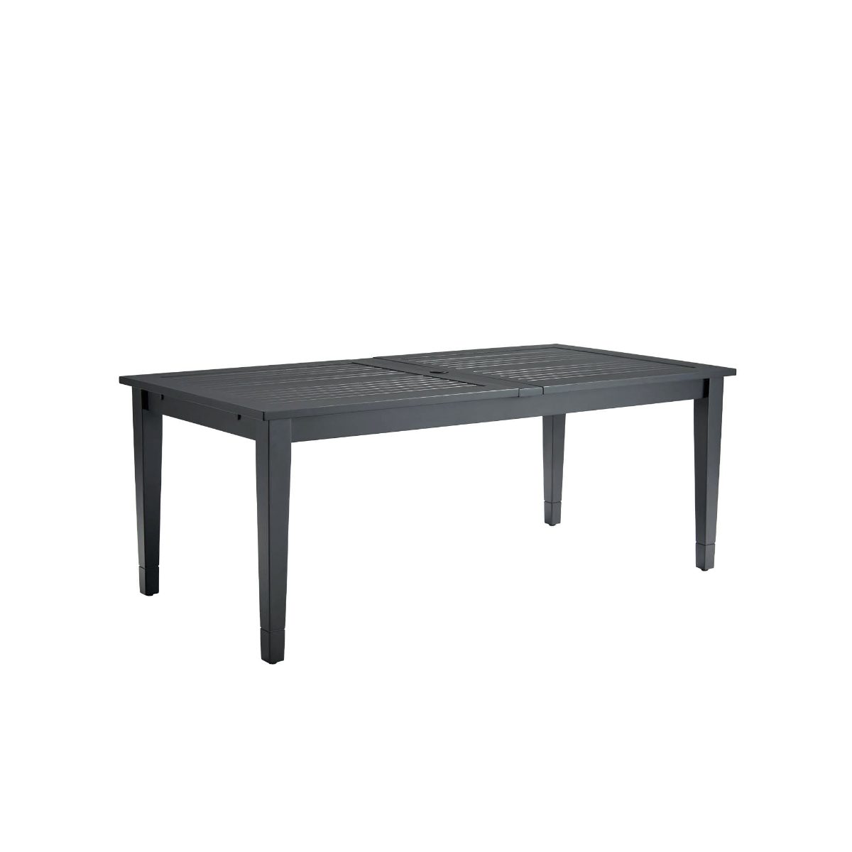 Alternative view of Classic Aluminum Expandable Dining Table in Jet Black