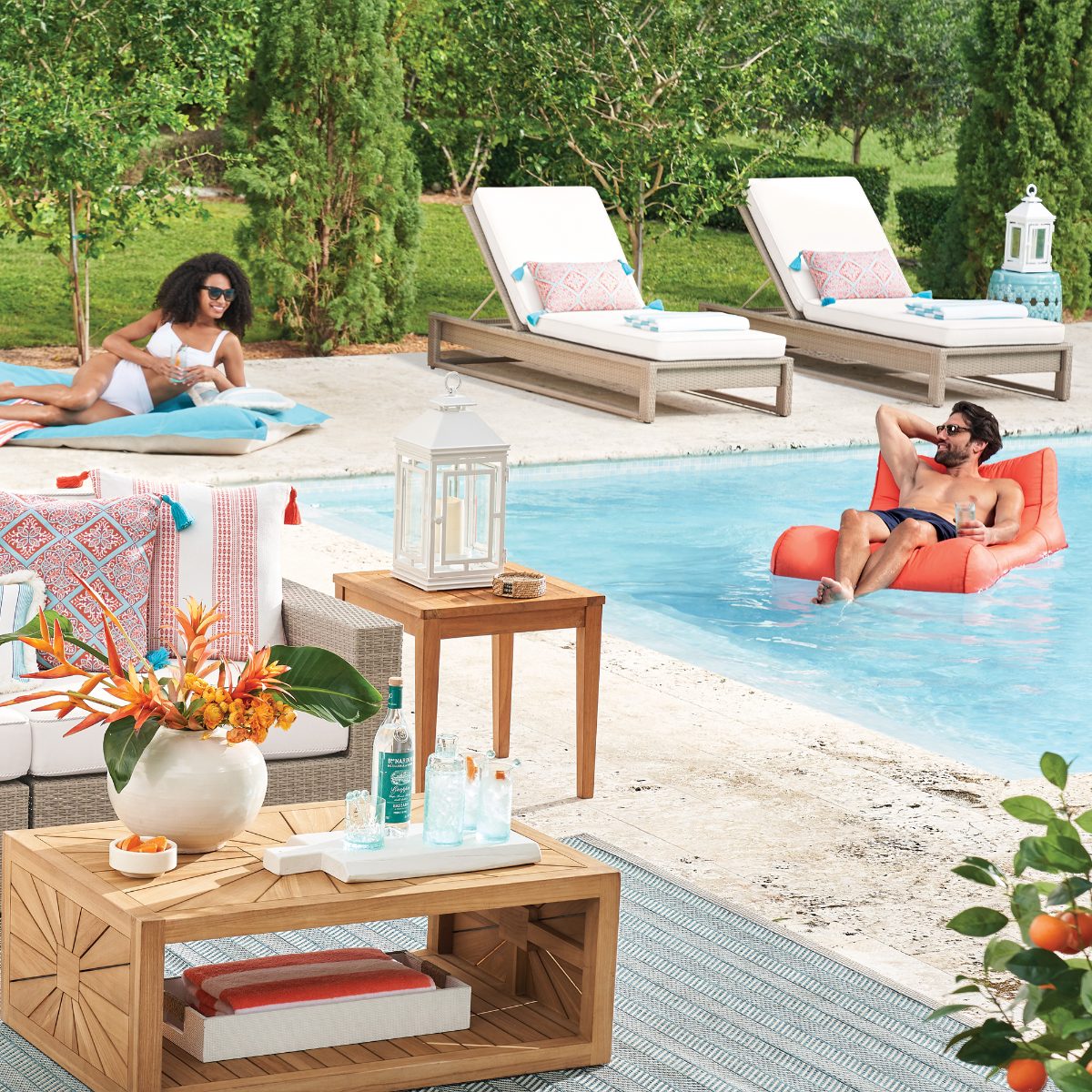 Alternative view of Drift Chair Pool Float