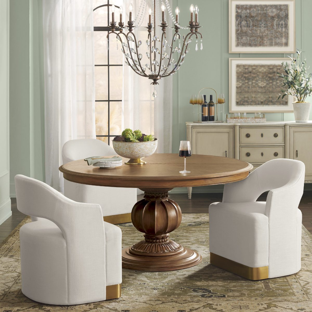 Dolcetto Round Extendable Dining Table (60"–80") - Image 2