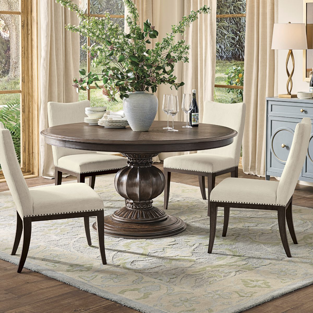 Dolcetto Round Extendable Dining Table (60"–80") - Image 3