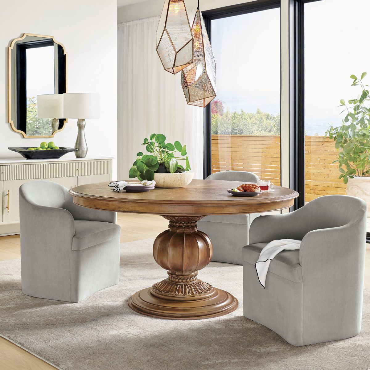 Dolcetto Round Extendable Dining Table (60"–80") - Image 4
