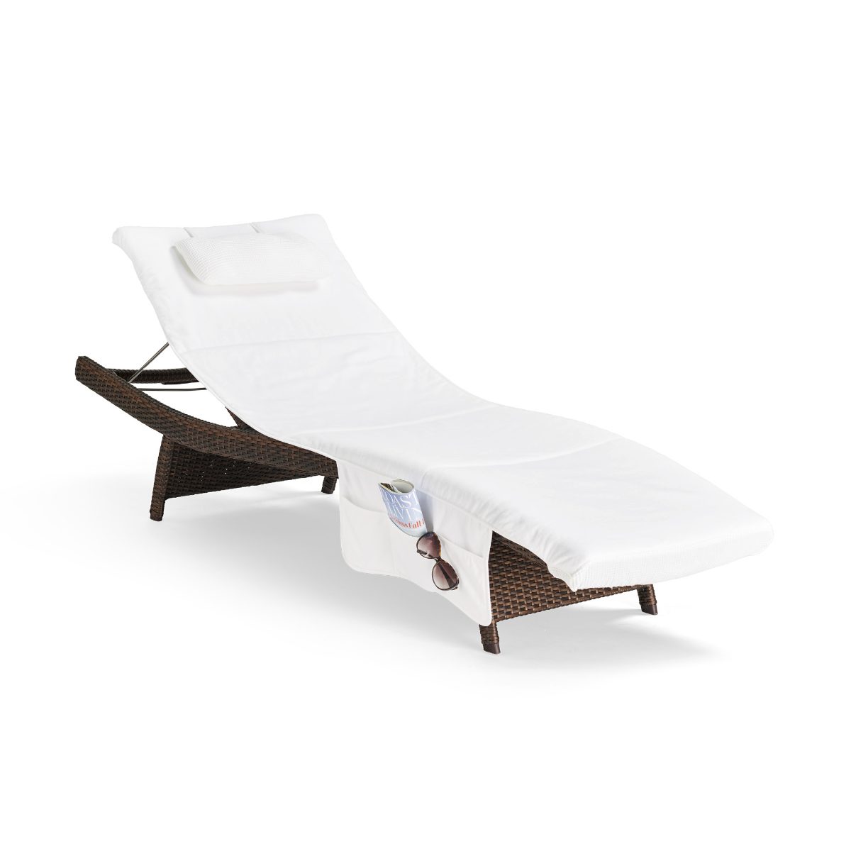 Cushioned Velour Chaise Lounge Covers - Image 4