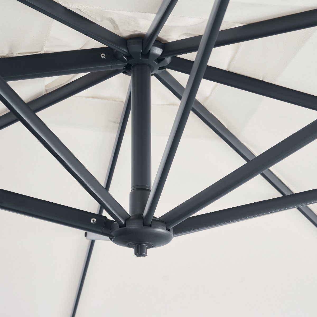 10' Square Side Mount Umbrella with Base - Image 4