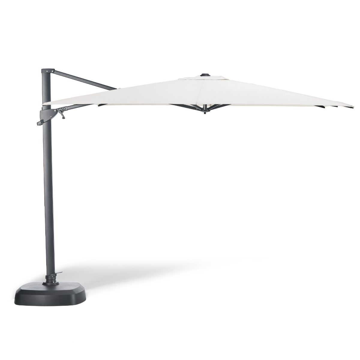 10' Square Side Mount Umbrella with Base