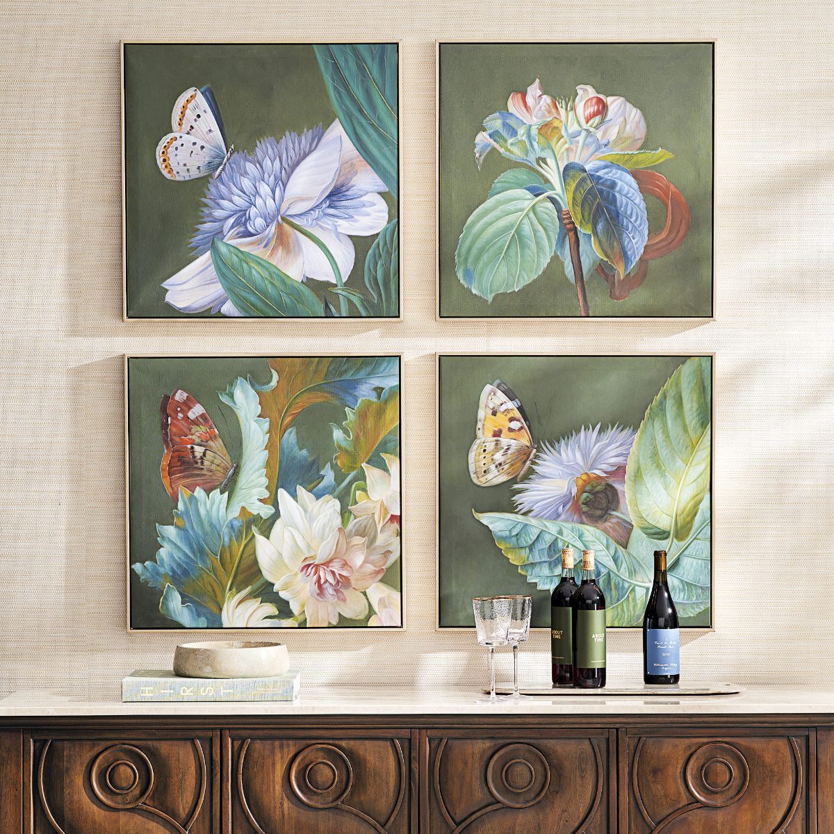 Edie Handpainted Butterflies, Set of Four - Image 3