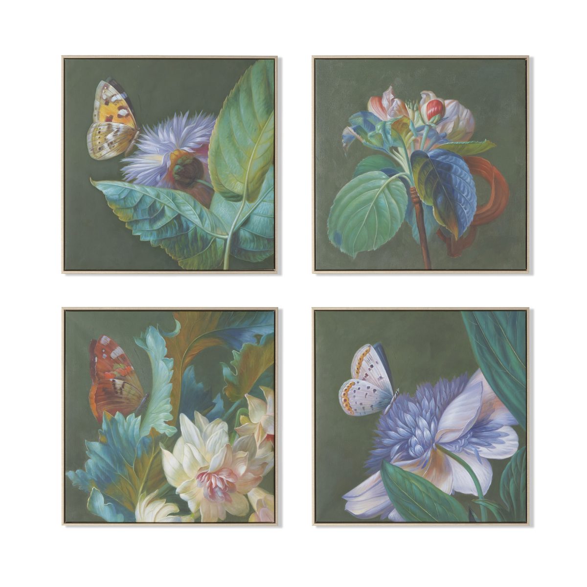 Edie Handpainted Butterflies, Set of Four