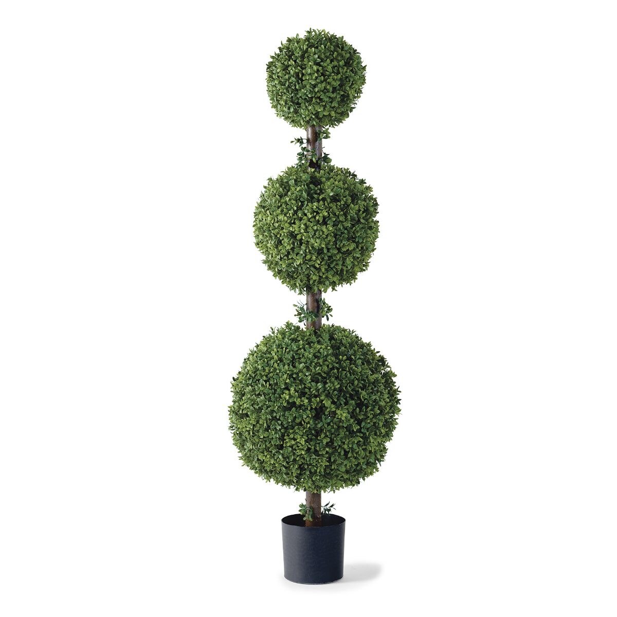 57" Triple Ball Outdoor Boxwood Topiary