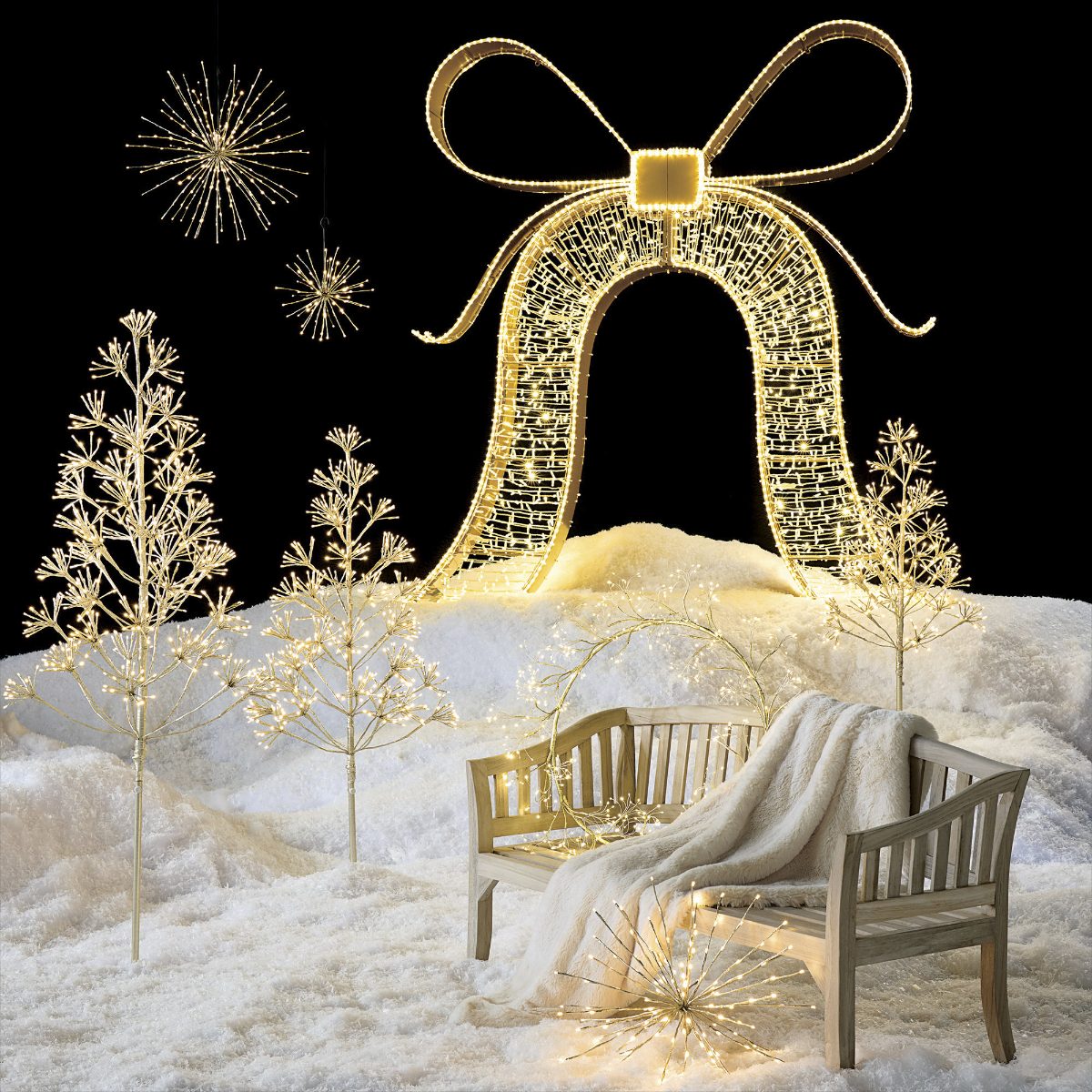 Alternative view of 6-1/2 ft. LED Happy Holidays Bell