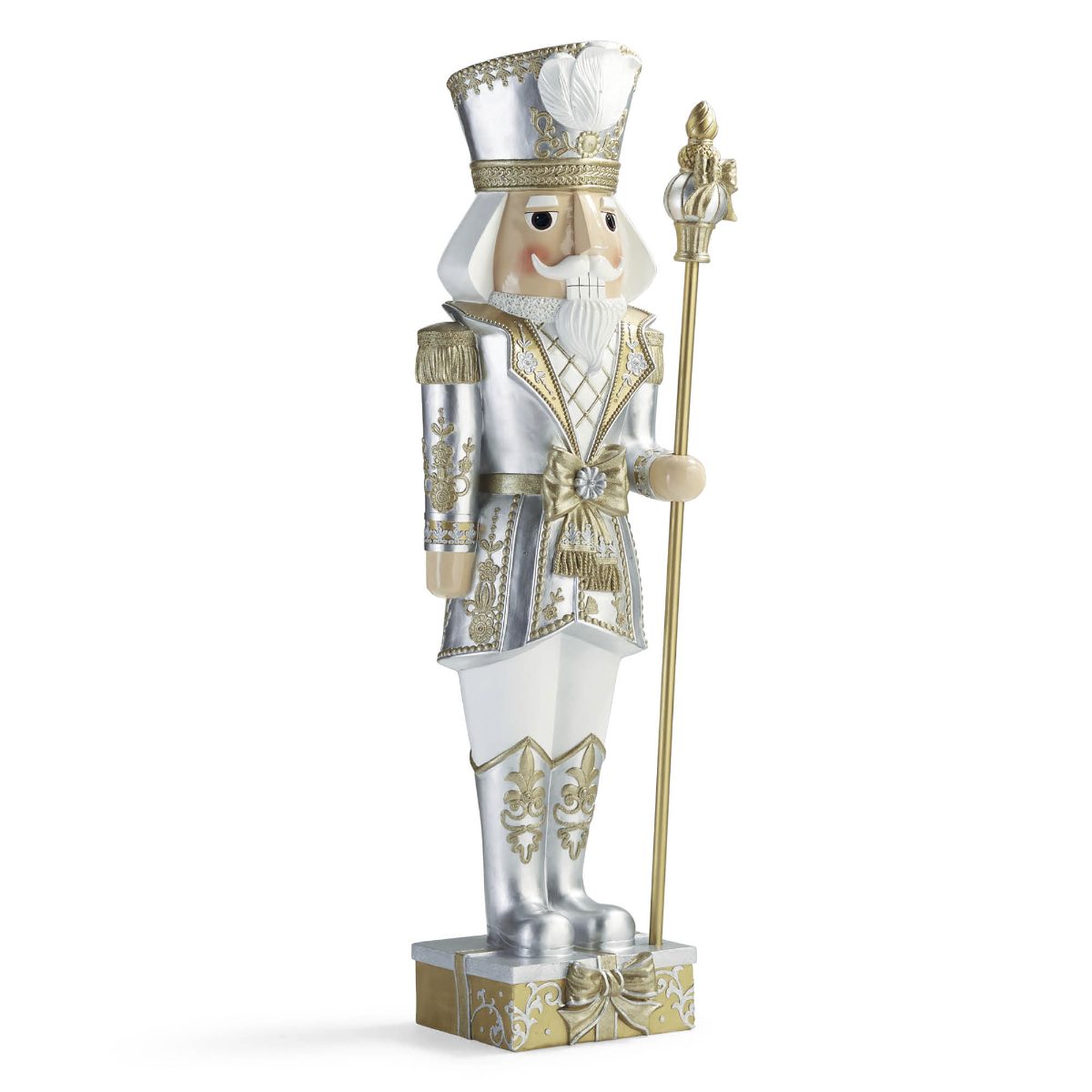 6 ft. LED Gilded Nutcracker Guard - Image 4