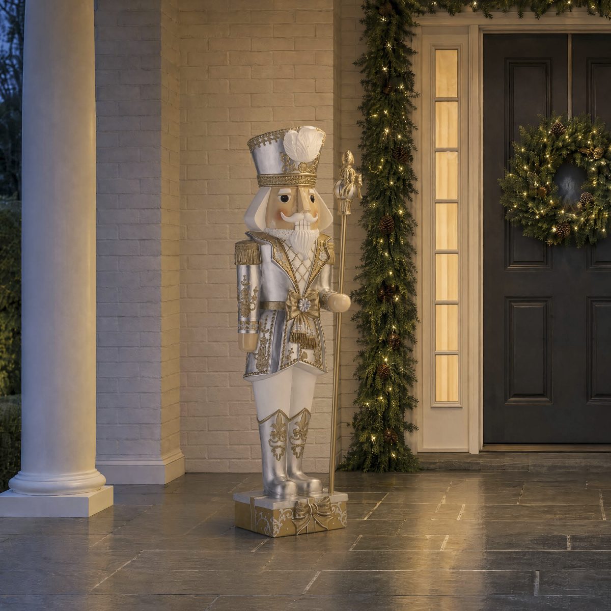 6 ft. LED Gilded Nutcracker Guard