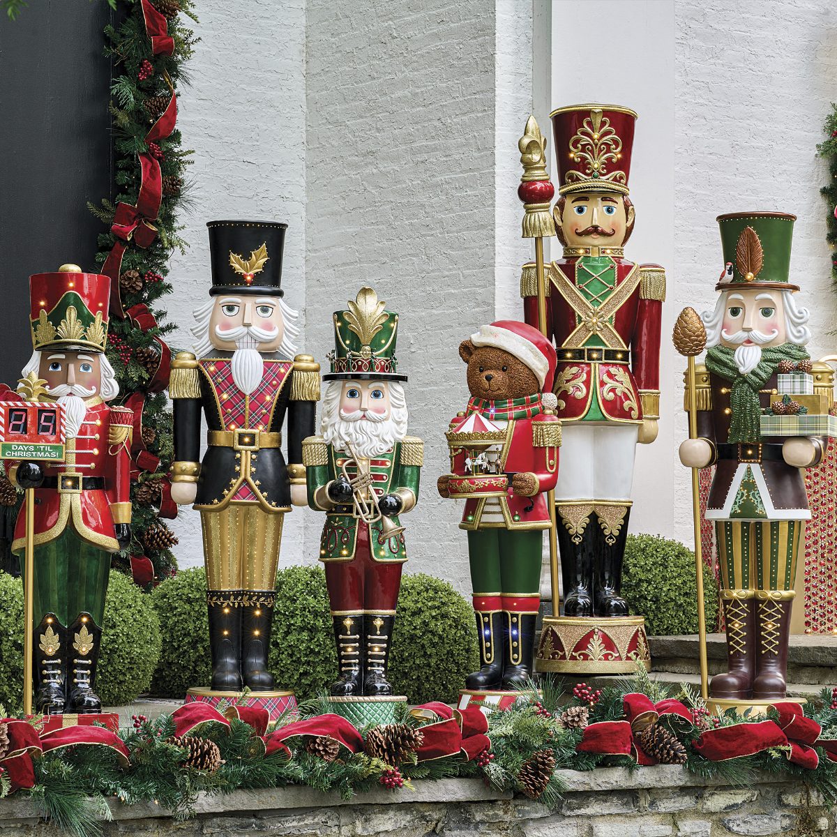 Alternative view of 6 ft. LED Toy Soldier Nutcracker