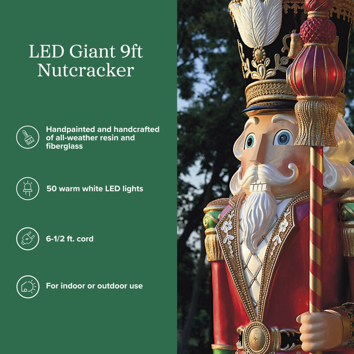 9 ft. LED Giant Nutcrackers - Image 3