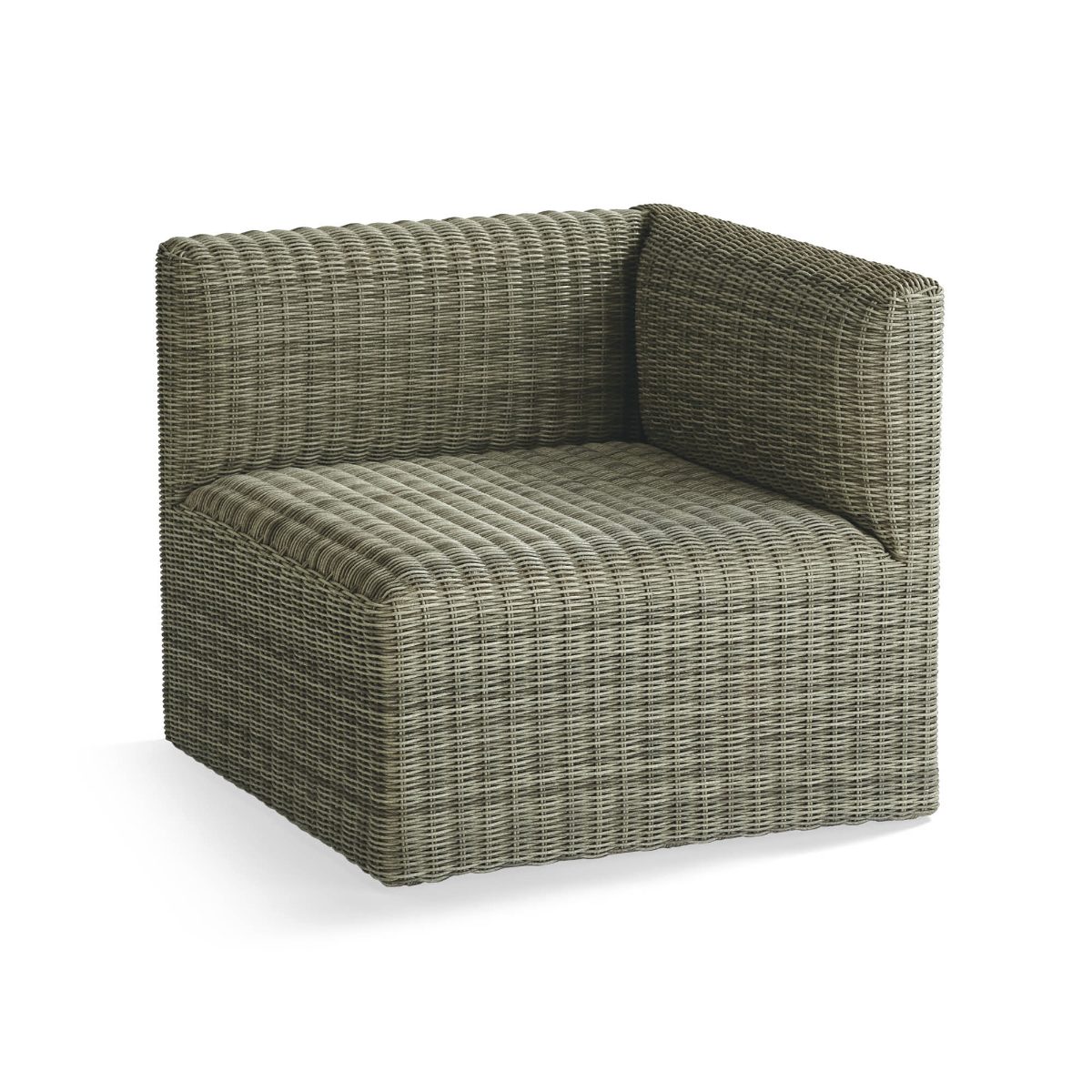 Covelle Modular Furniture in Khaki Wicker - Image 4