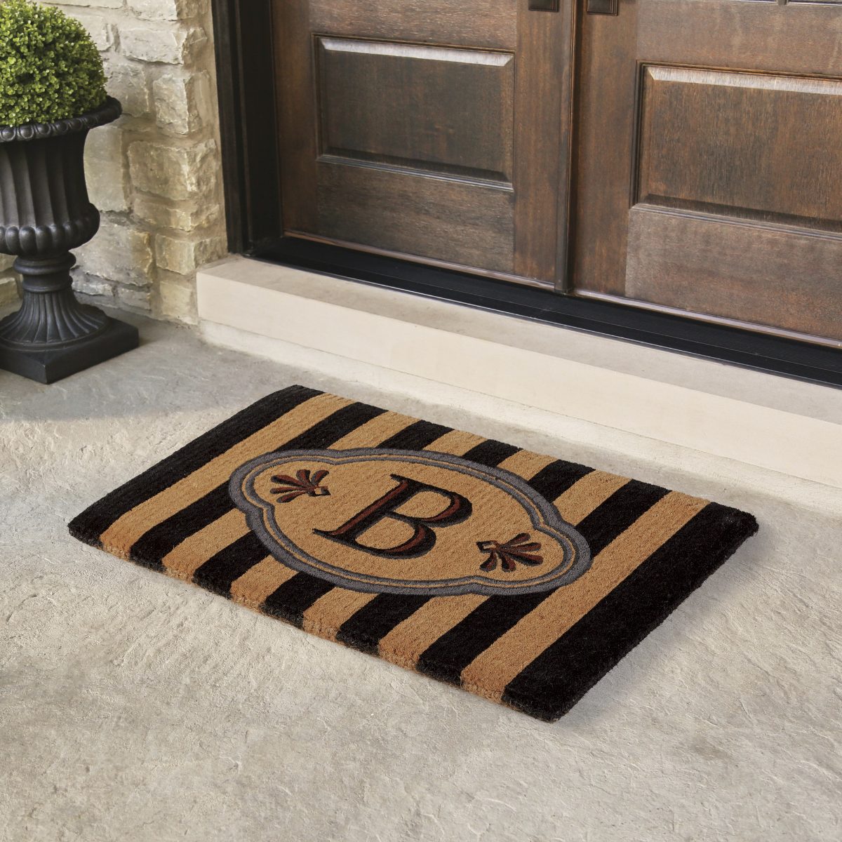Alternative view of Ameile Cabana Stripe Monogrammed Coco Door Mat