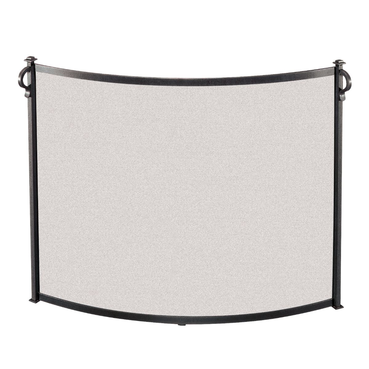American Craftsman Bowed Fireplace Screen