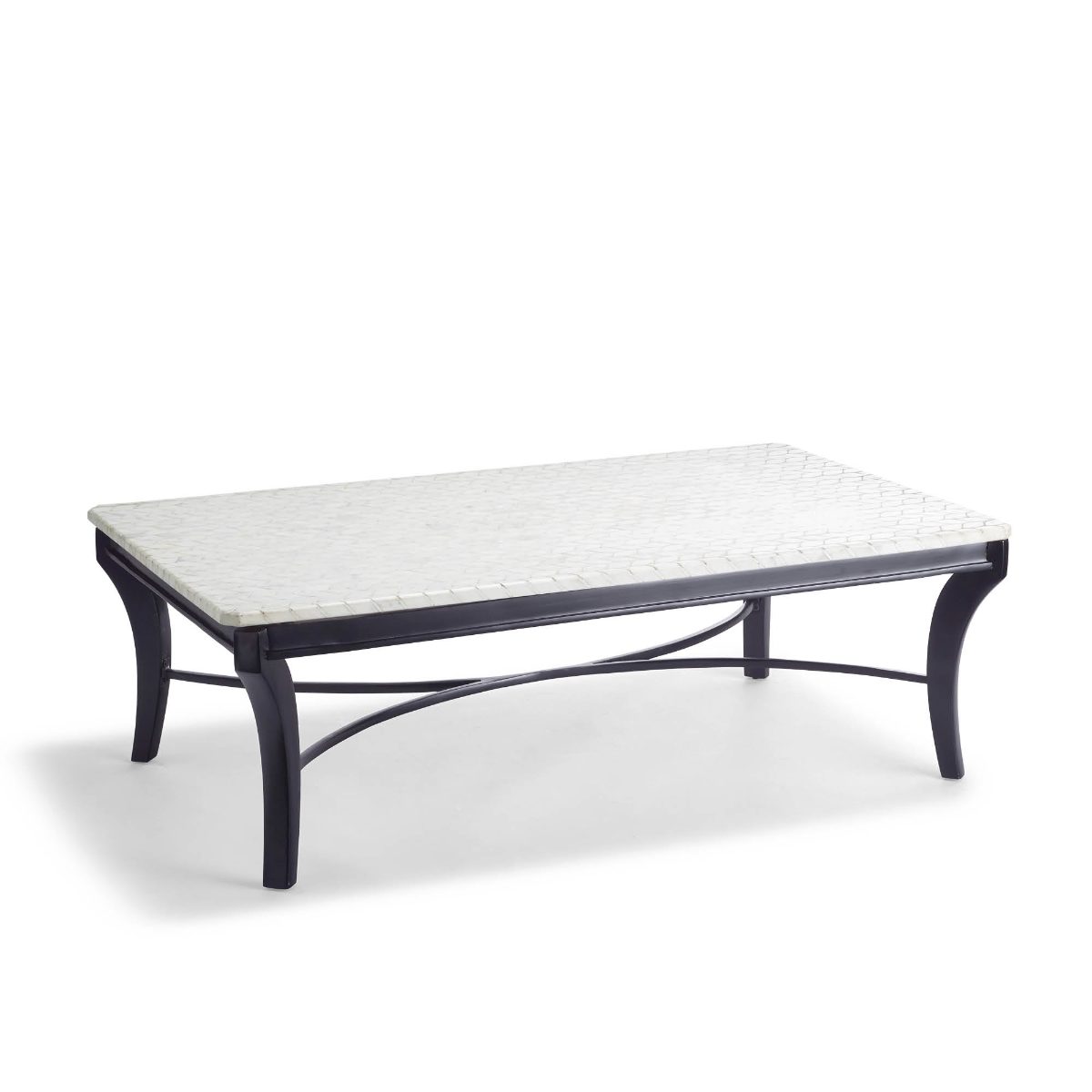 Amherst Mosaic Aluminum Rectangular Coffee Table - Image 5
