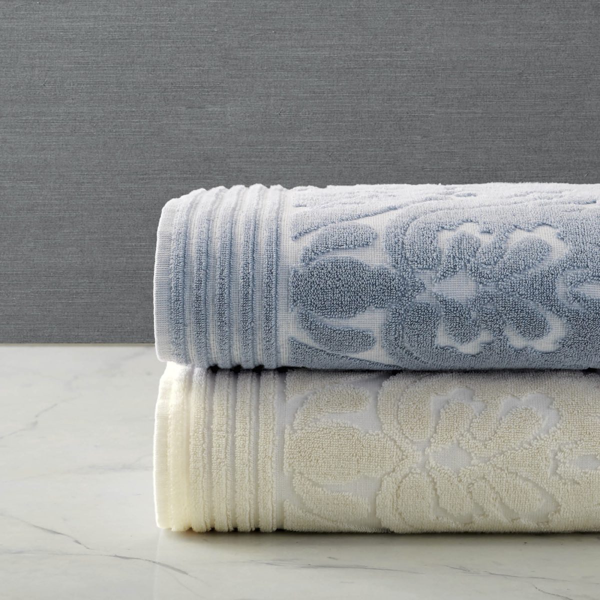 Alena Textured Damask Towels