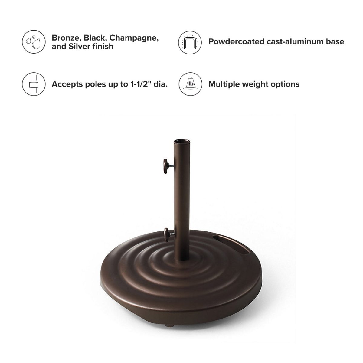 11' Cantilever Umbrella Resin Base - Image 3