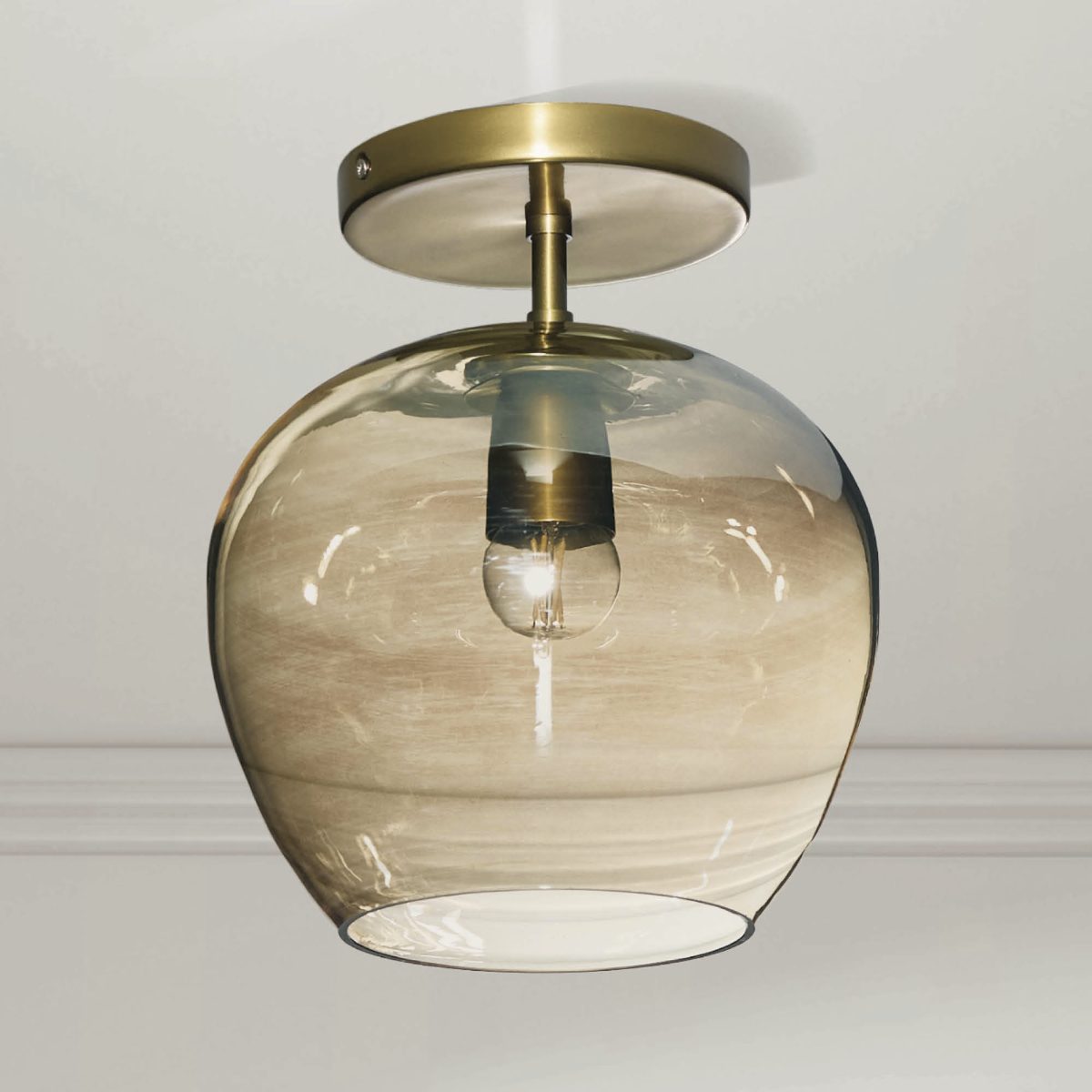 Alternative view of Dasha Luster Glass Semi Flush Mount