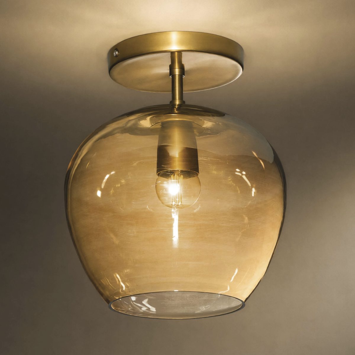 Dasha Luster Glass Semi Flush Mount
