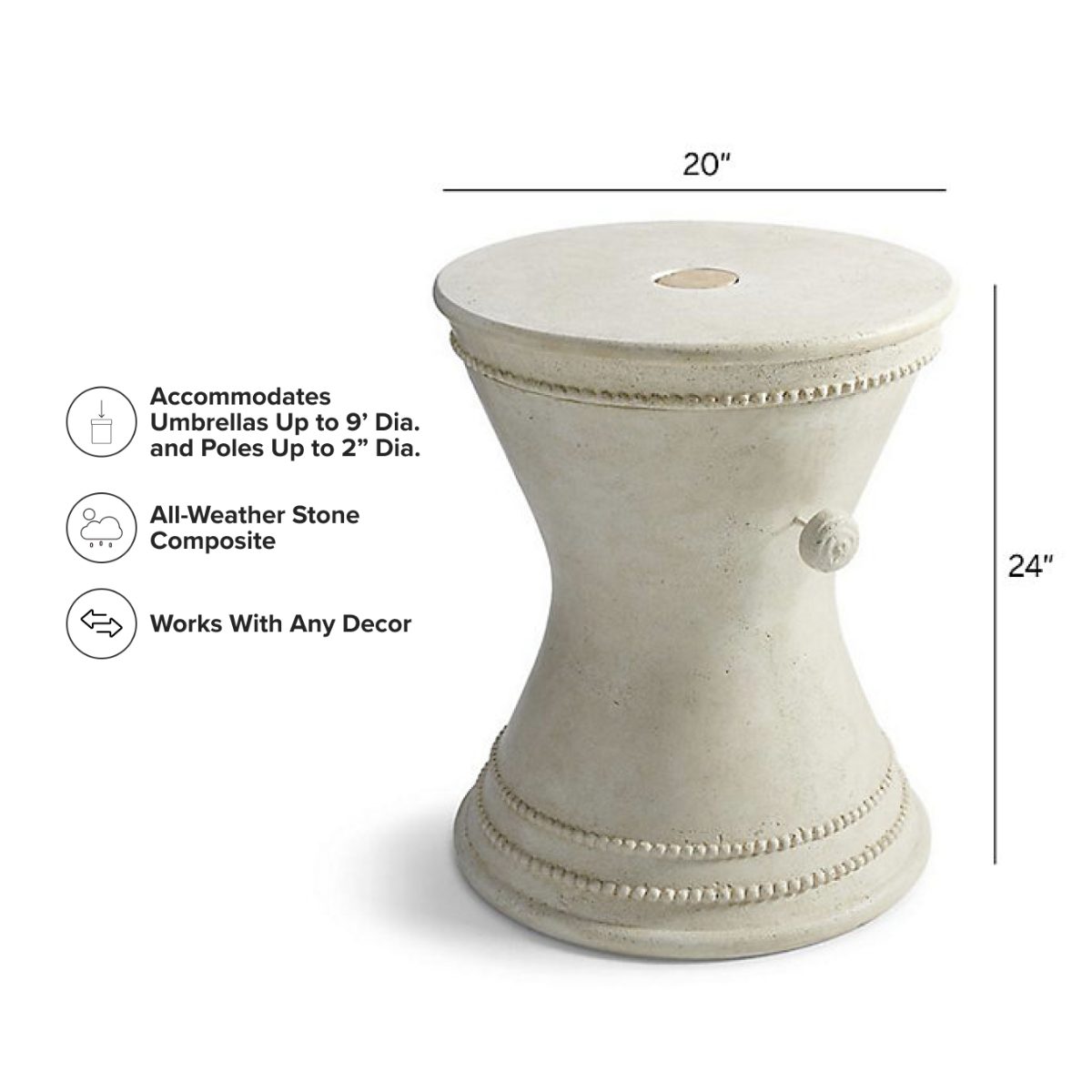 Eton Umbrella Table - Image 3