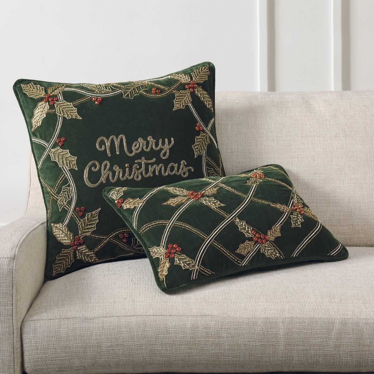 Dazzling Merry Christmas Pillow Cover
