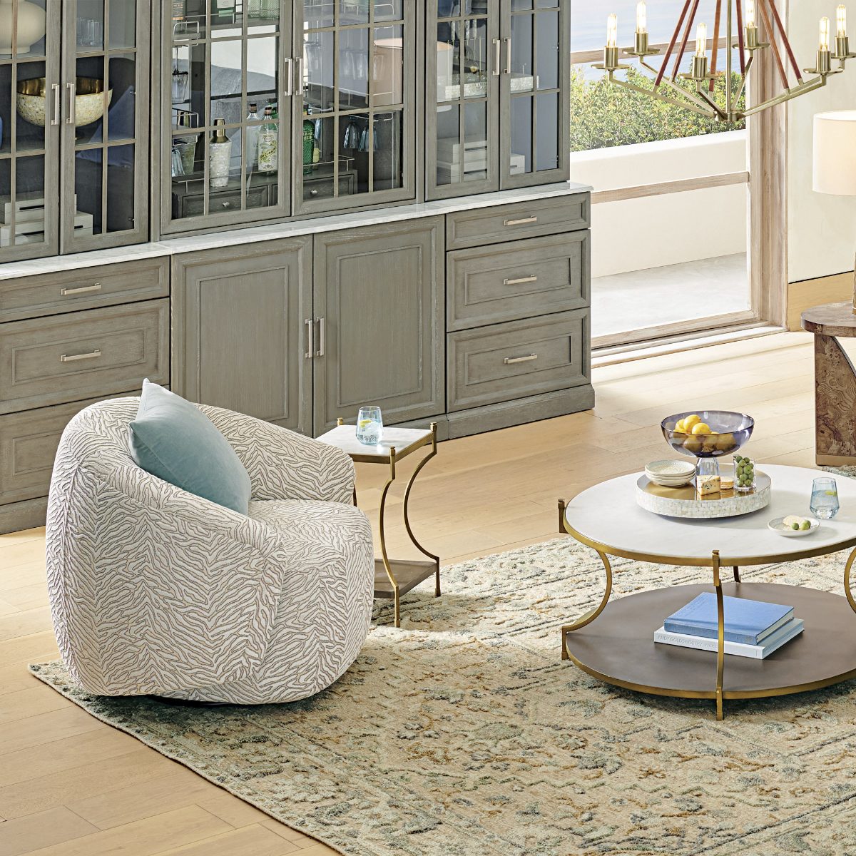 Addy Swivel Accent Chair - Image 3