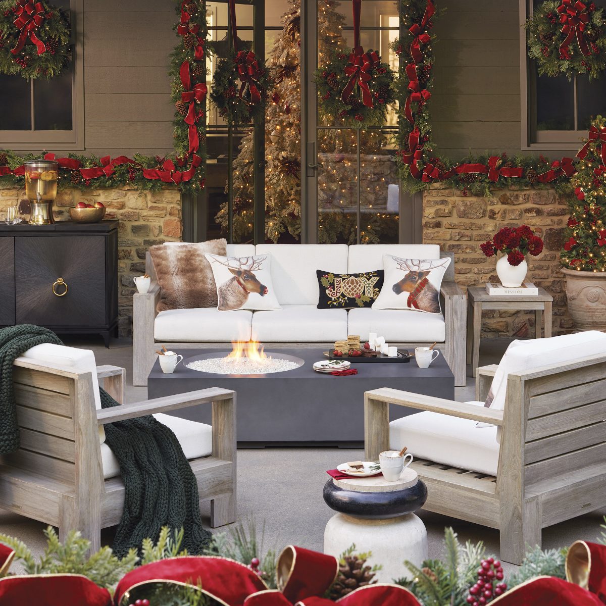 Joyful Christmas Indoor/Outdoor Pillow - Image 4